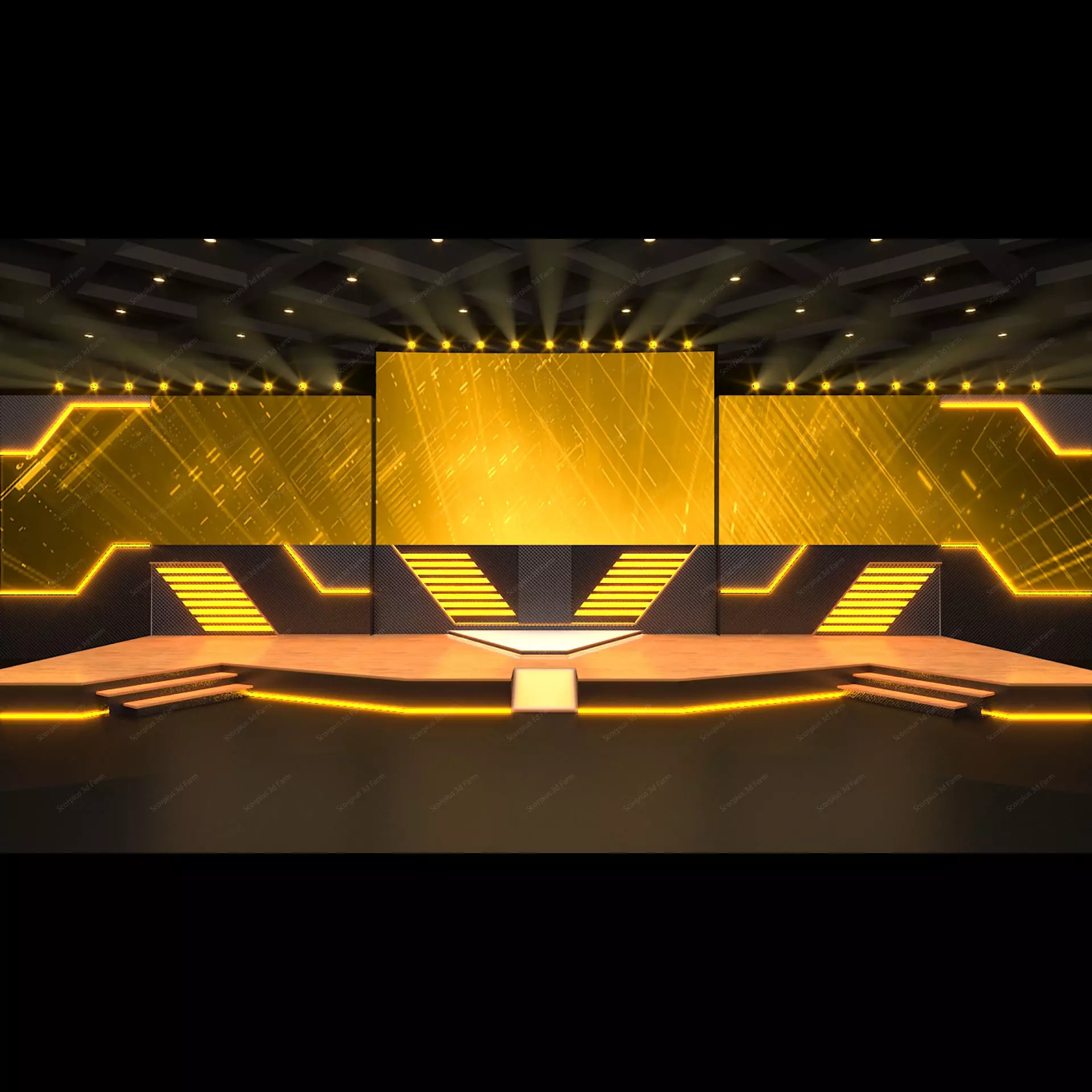 Virtual Stage 3D model_0