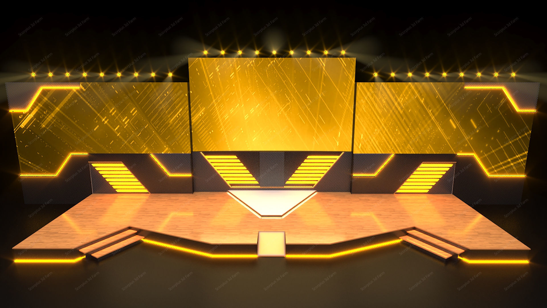 Virtual Stage 3D model_5