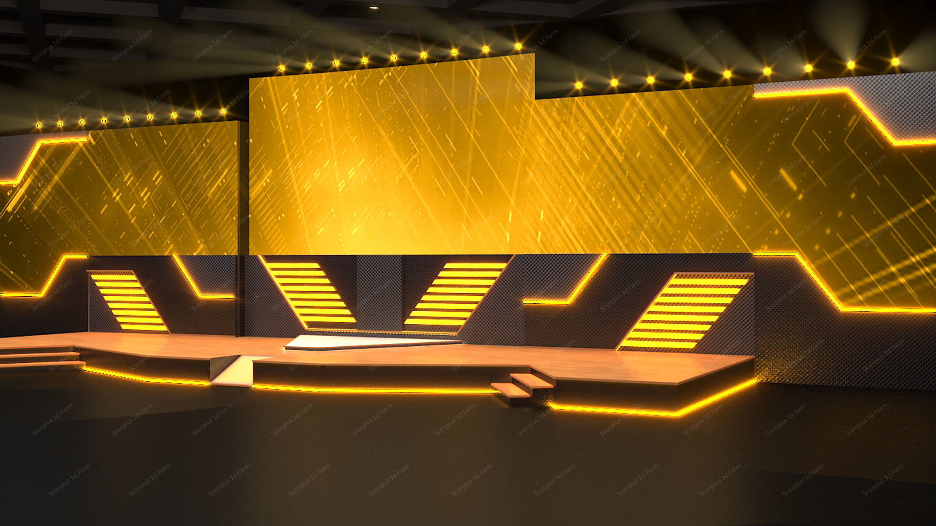 Virtual Stage 3D model_4