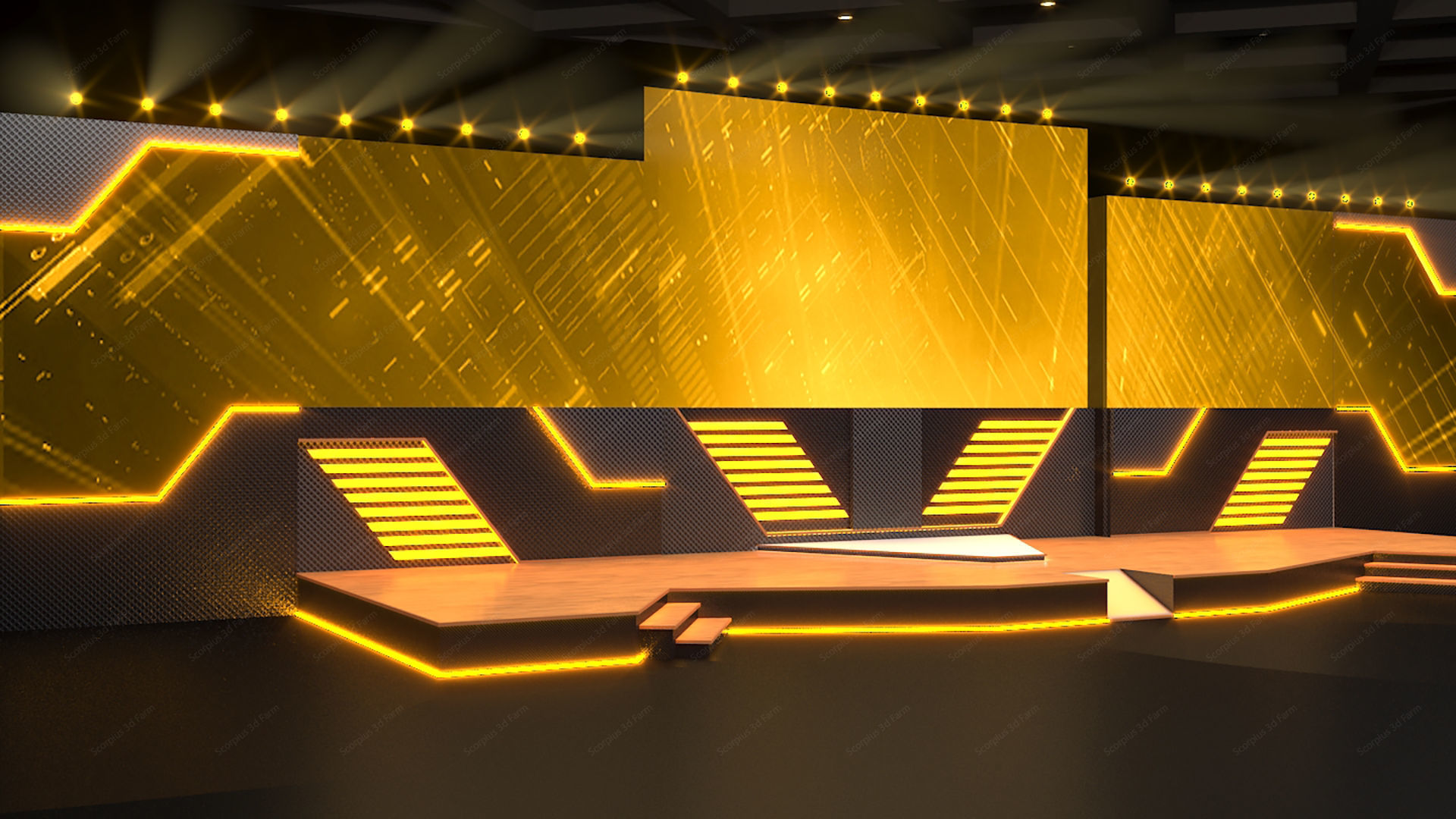 Virtual Stage 3D model_2