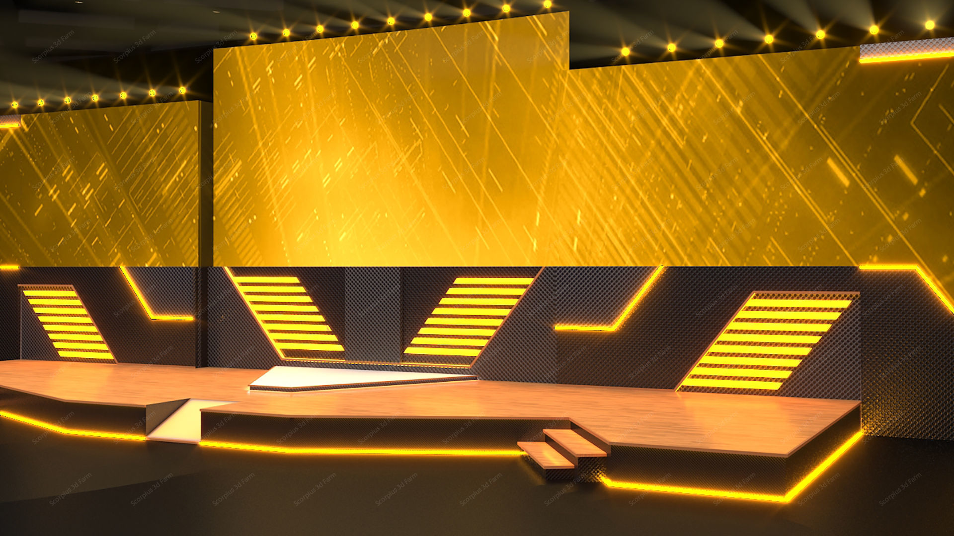 Virtual Stage 3D model_3