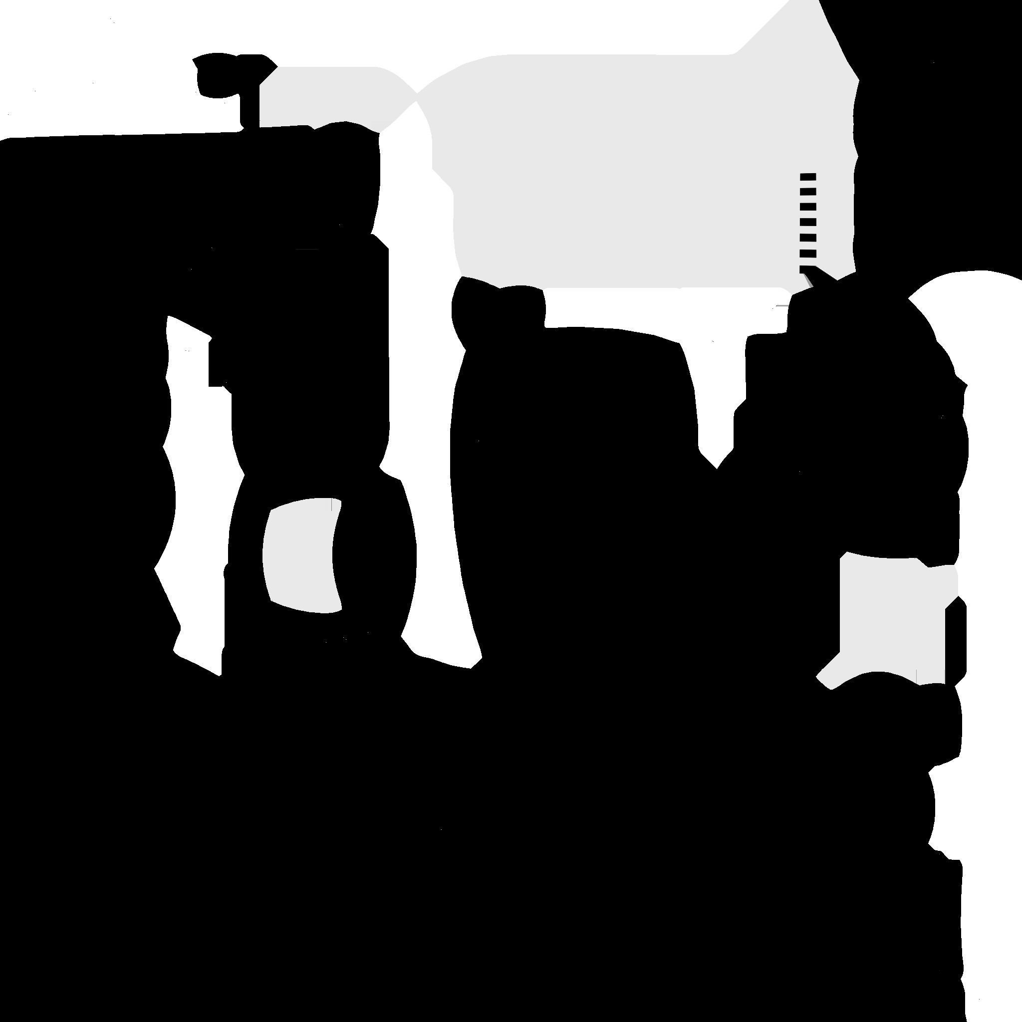 SciFi Glasses E04 White Gold - Character Design Fashion Low-poly 3D model_23