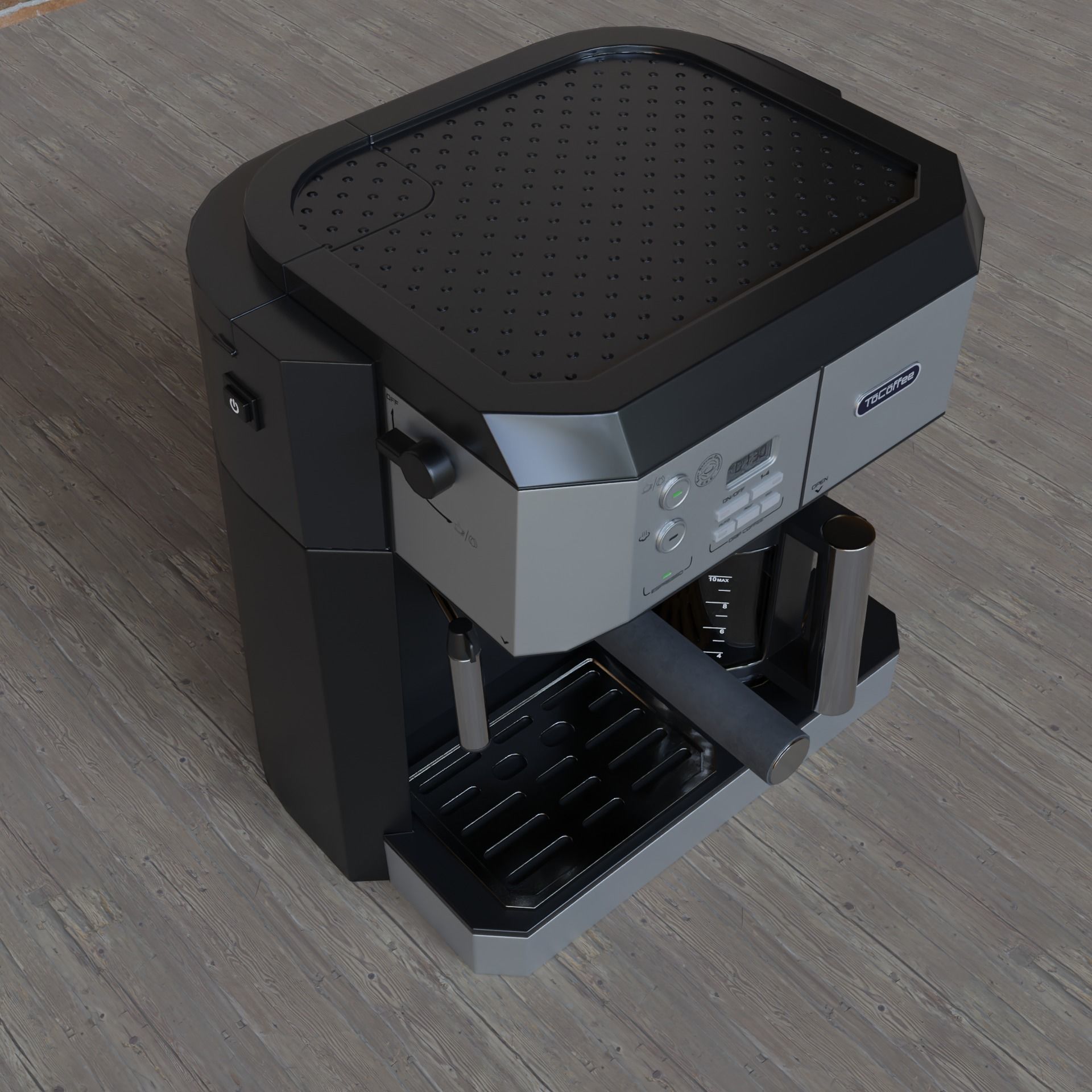 Coffee Machine 3d model game-ready textured Low-poly 3D model_9