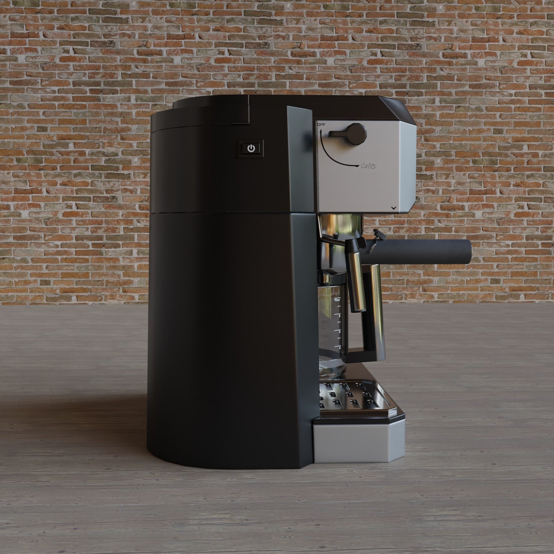 Coffee Machine 3d model game-ready textured Low-poly 3D model_11