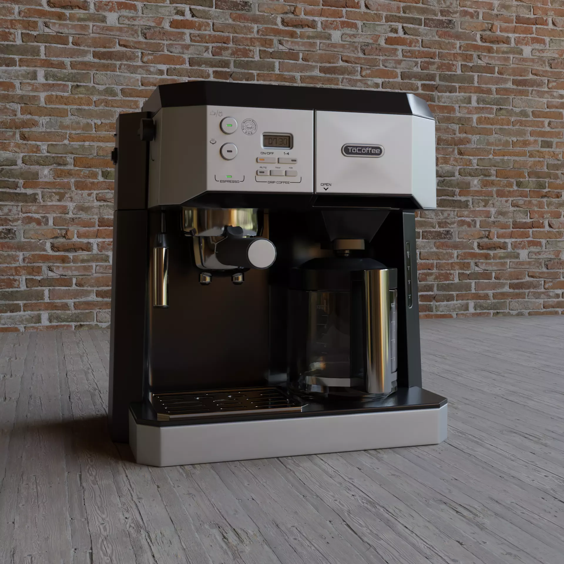 Coffee Machine 3d model game-ready textured Low-poly 3D model_0