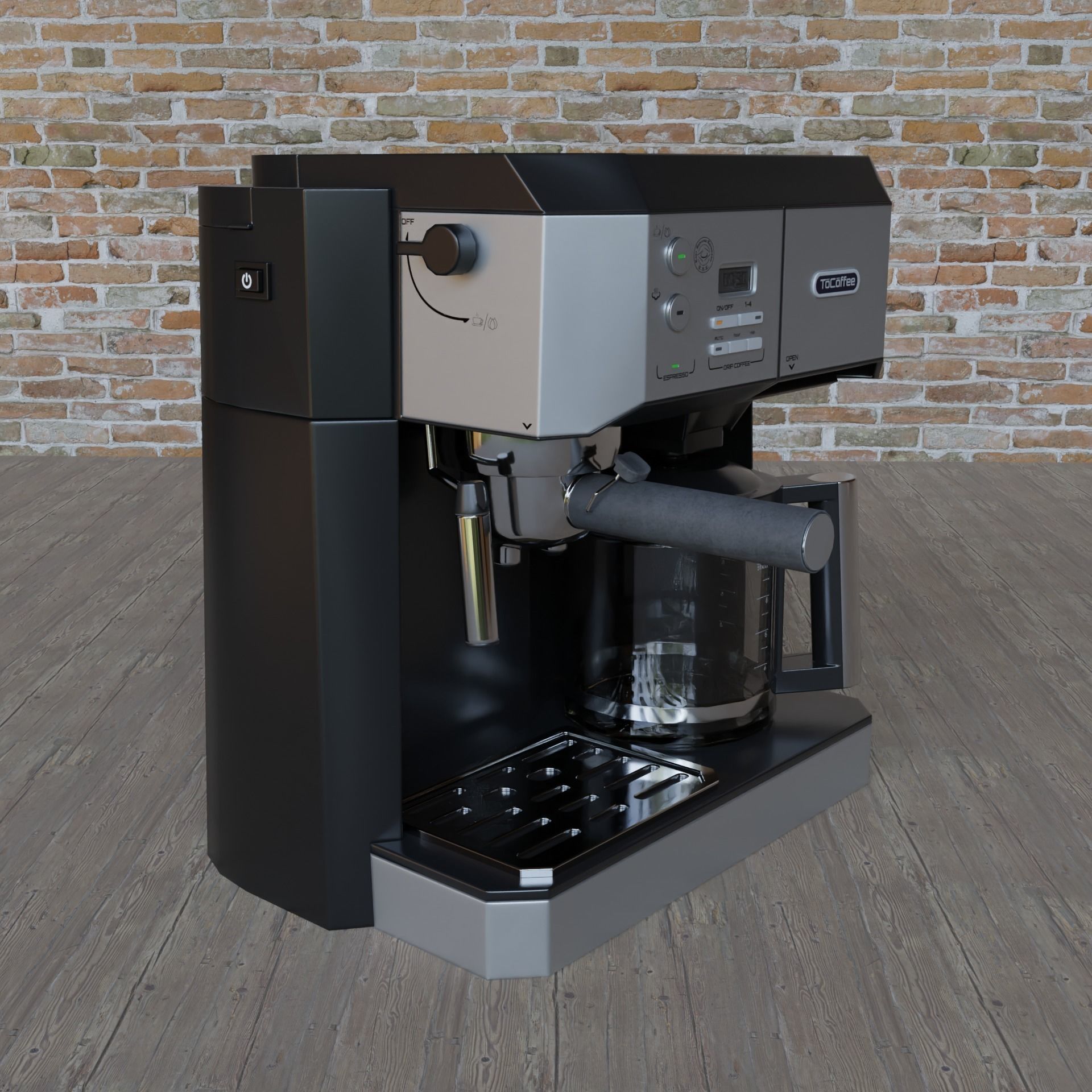 Coffee Machine 3d model game-ready textured Low-poly 3D model_7