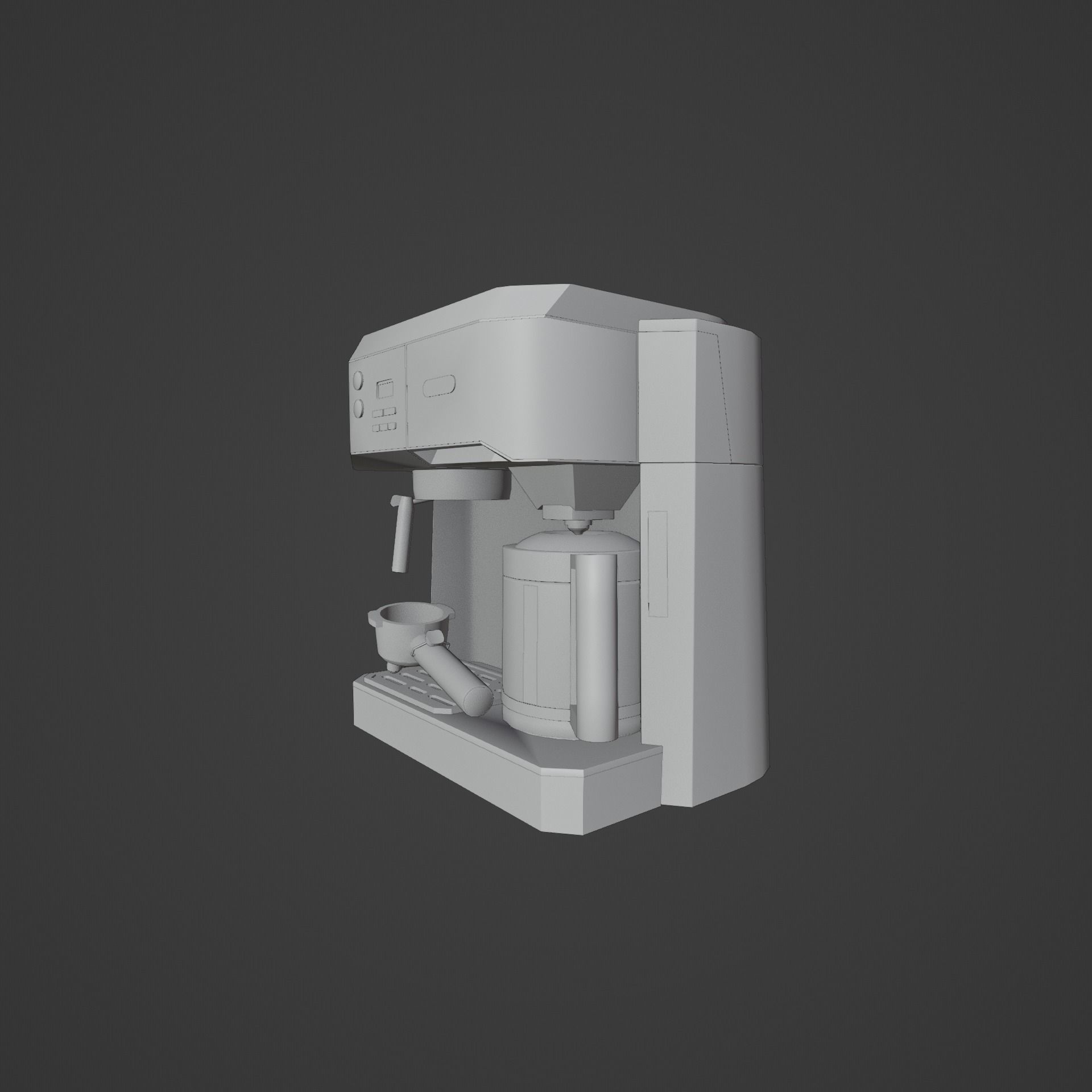 Coffee Machine 3d model game-ready textured Low-poly 3D model_16