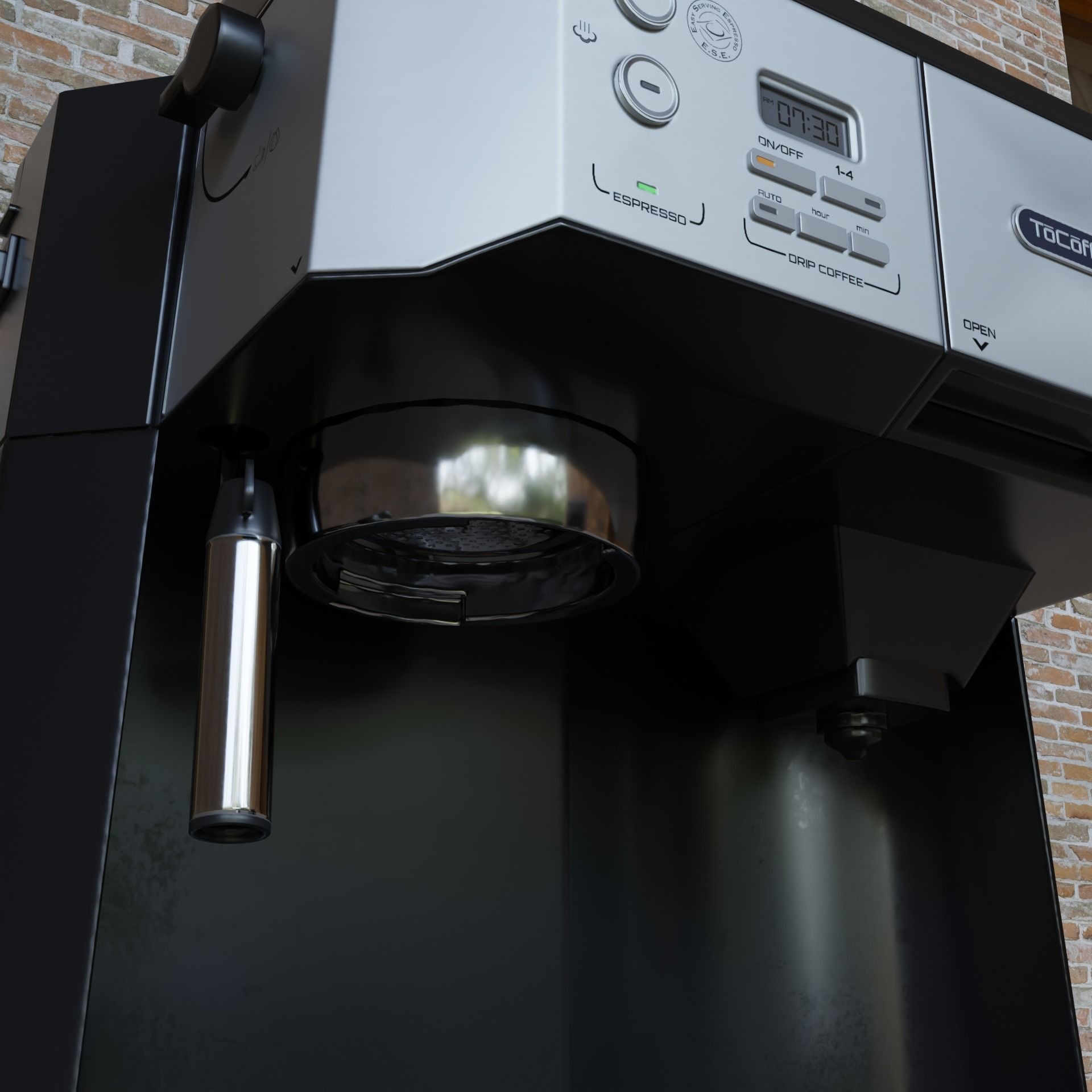 Coffee Machine 3d model game-ready textured Low-poly 3D model_3