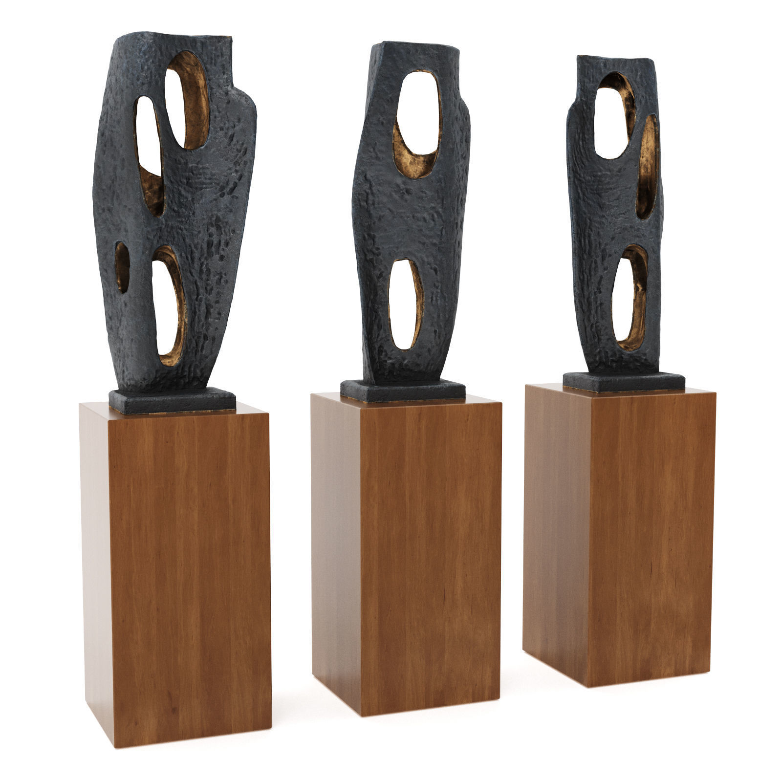 Barbara Hepworth Rock Form Porthcurnopro 3D model_1