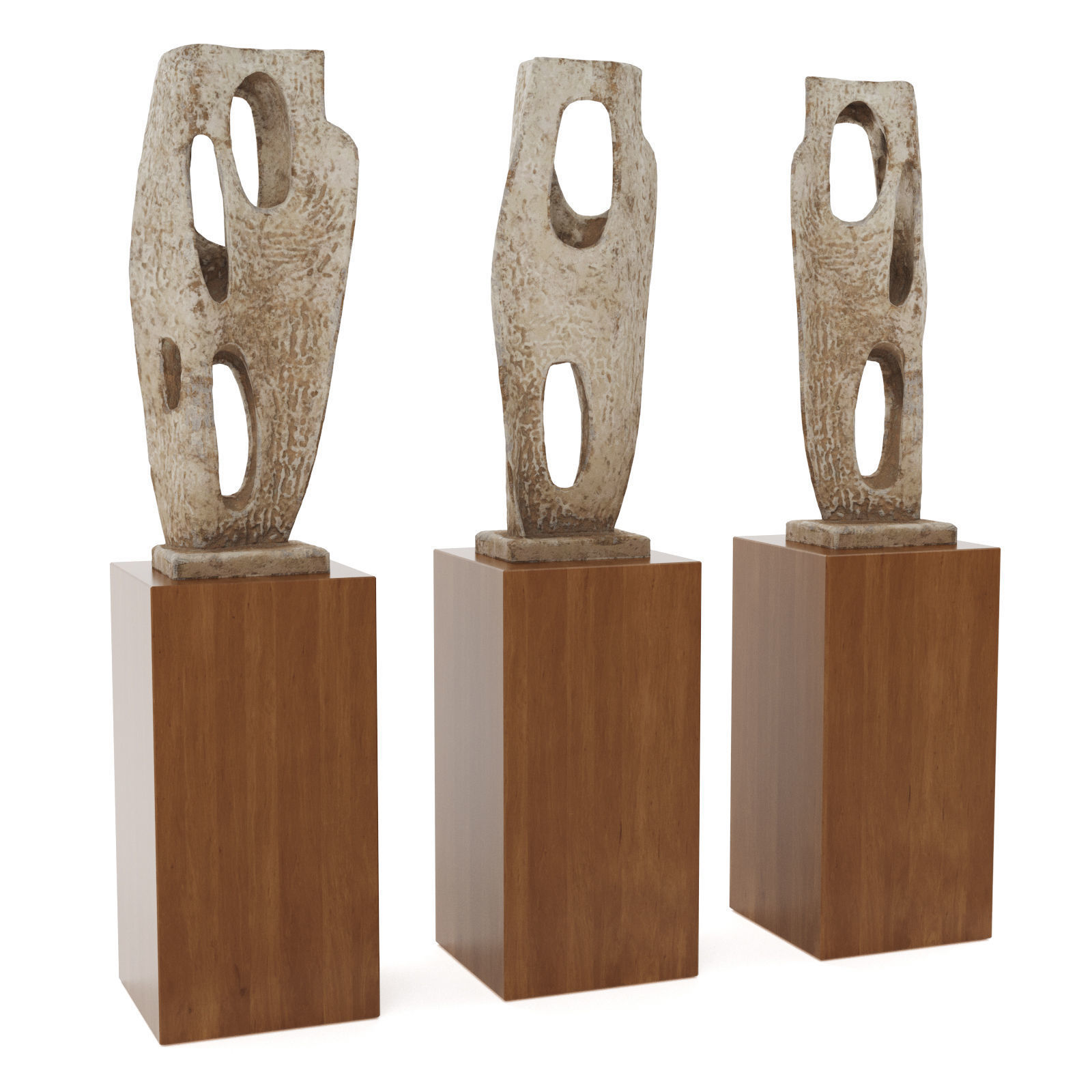 Barbara Hepworth Rock Form Porthcurnopro 3D model_2