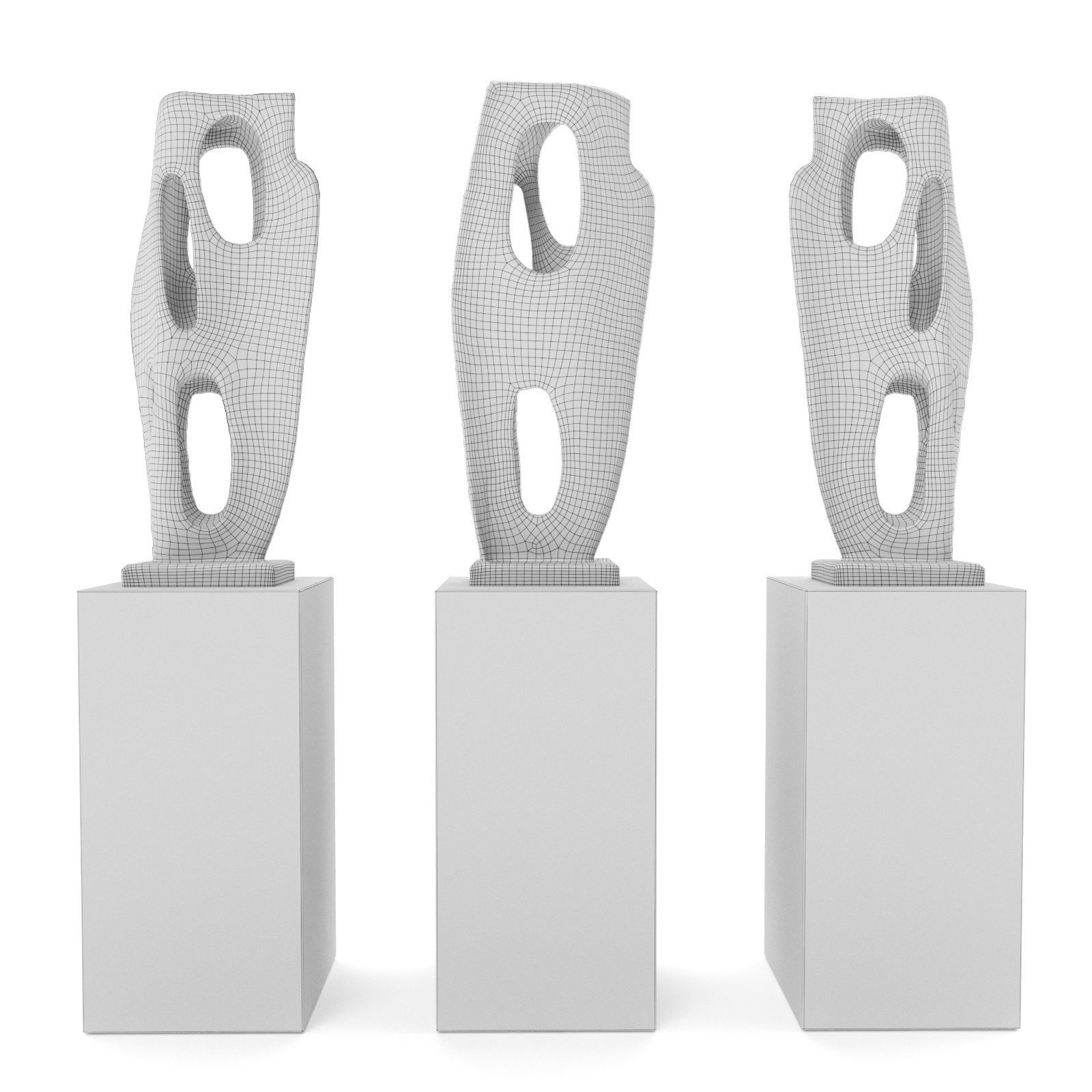 Barbara Hepworth Rock Form Porthcurnopro 3D model_4