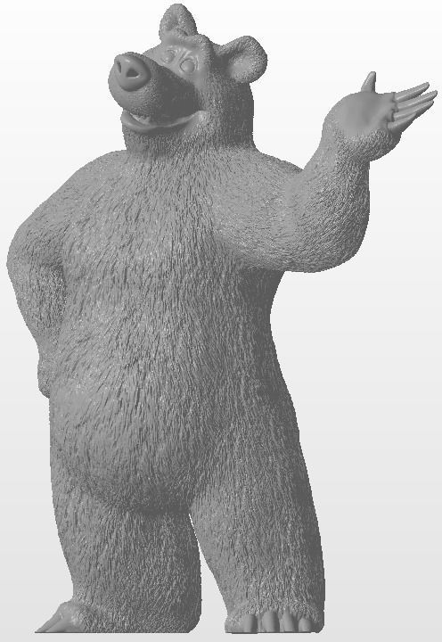 Masha and The Bear 3D print model_3