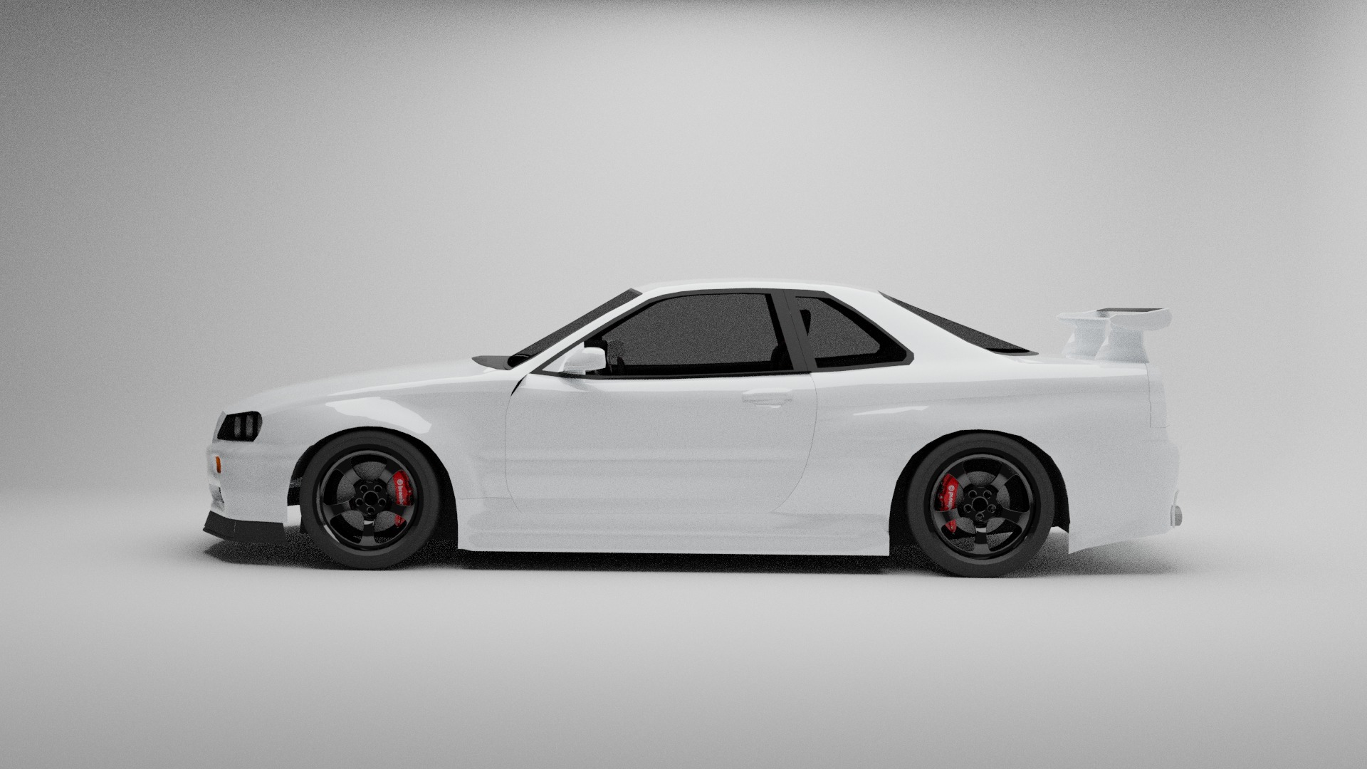  Nissan Skyline r34 GTR 3D model_1