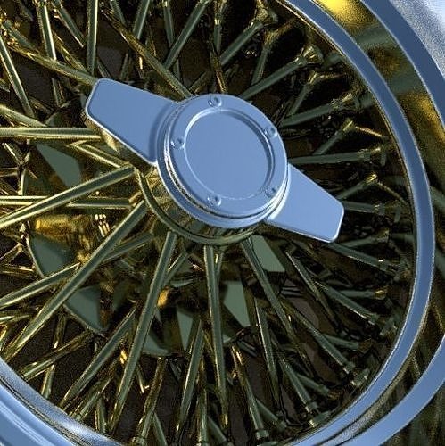 LOWRIDER WIRE RIMS ZENITH STYLE WITH TIRES for scale models 3D print model 3
