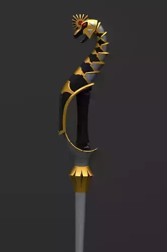 Dino Black Staff 3D print model