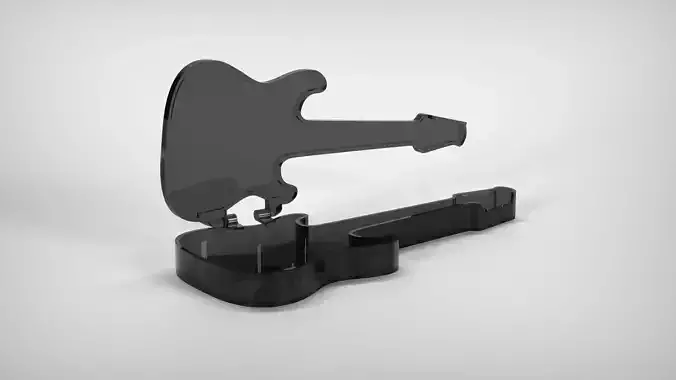 Guitar shaped box - 3D Model Music Themed Design