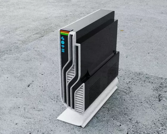 Router futuristic 3D model