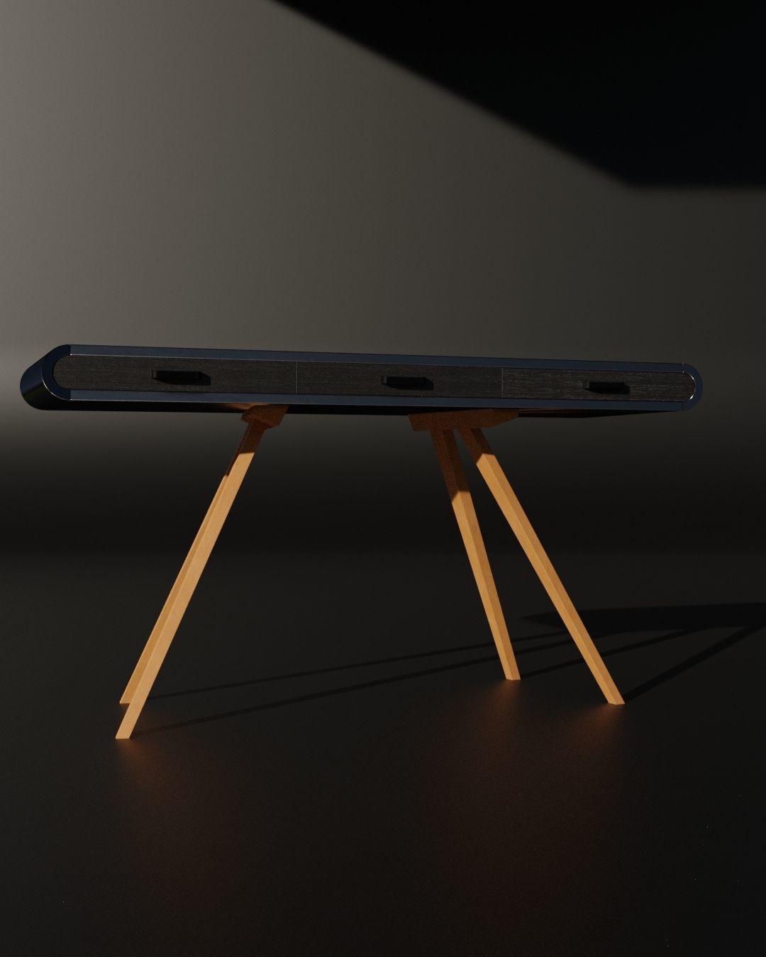 Kit Classic Furniture Coffee Black 3D model_5