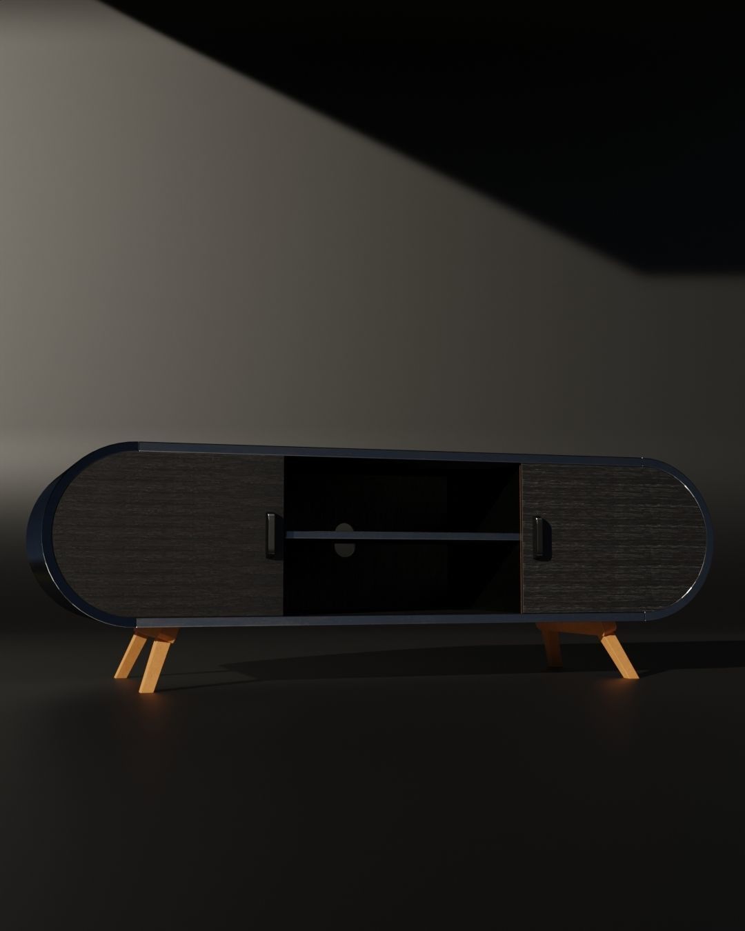 Kit Classic Furniture Coffee Black 3D model_2