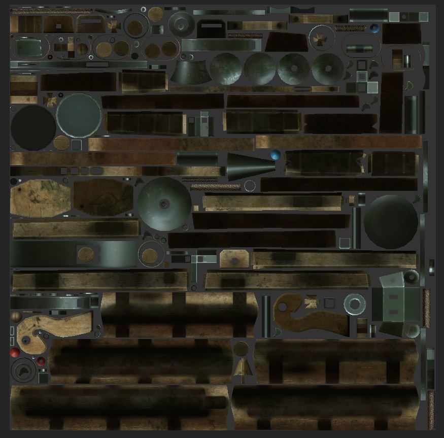 Fantasy Steampunk Dragon Raft Low-poly 3D model_16