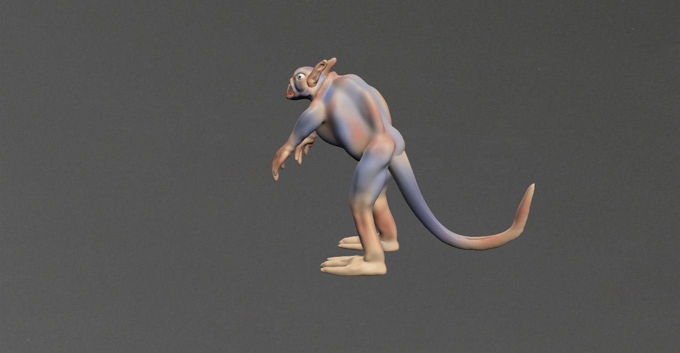 Mutant Mause Low-poly 3D model_15