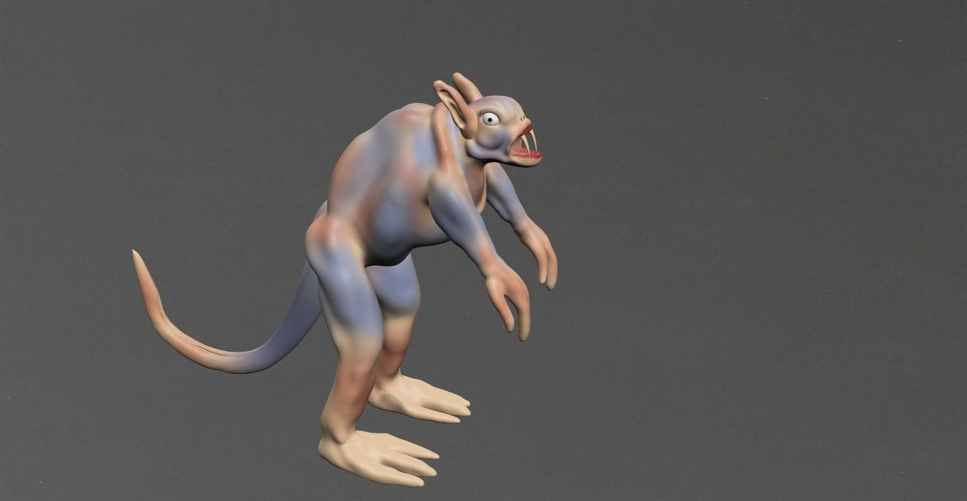 Mutant Mause Low-poly 3D model_25