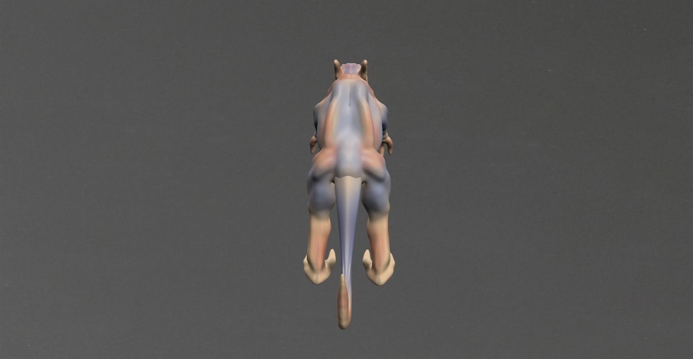 Mutant Mause Low-poly 3D model_10