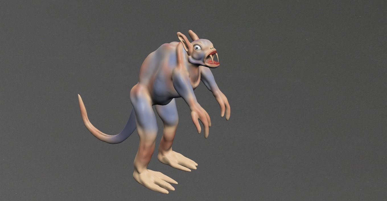 Mutant Mause Low-poly 3D model_22