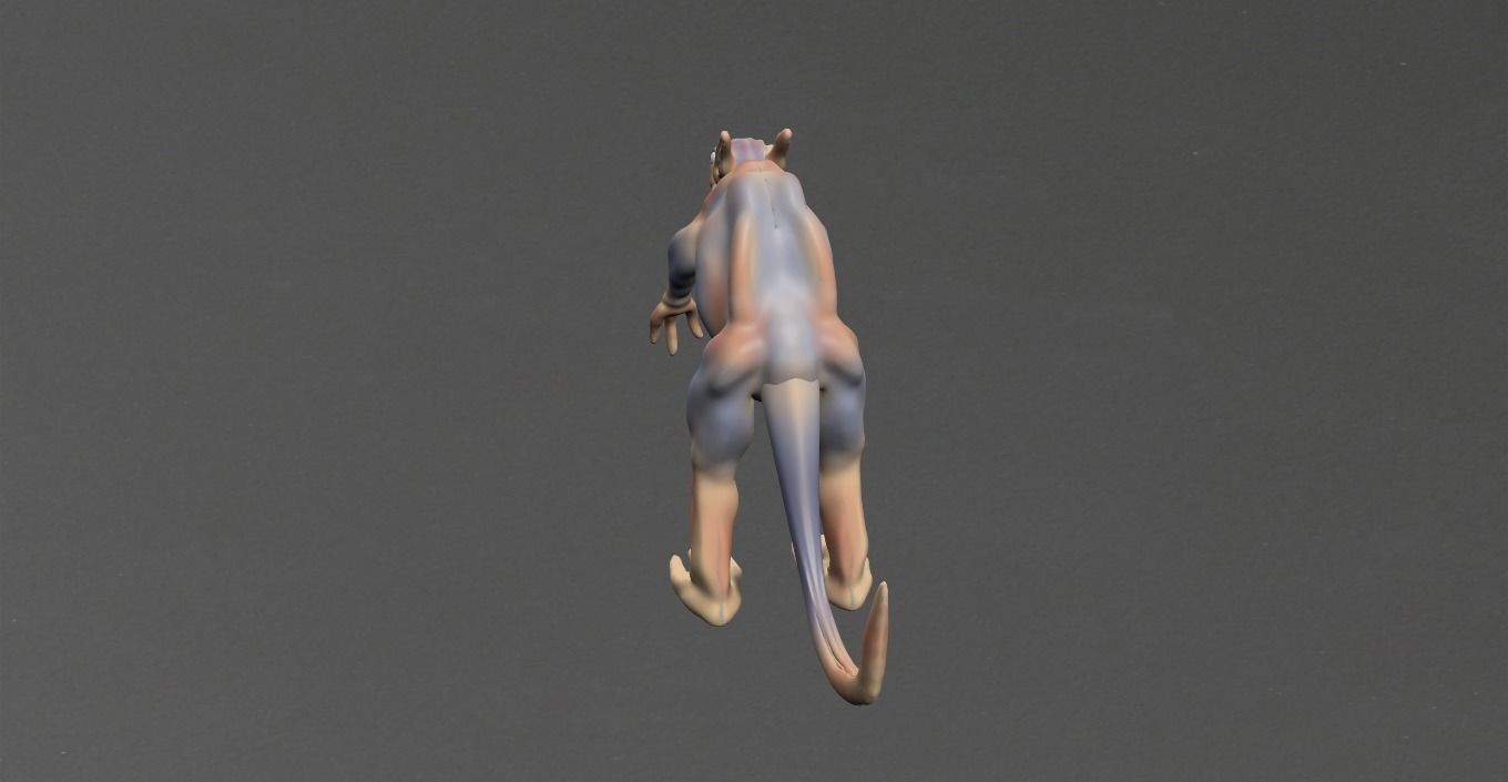 Mutant Mause Low-poly 3D model_12