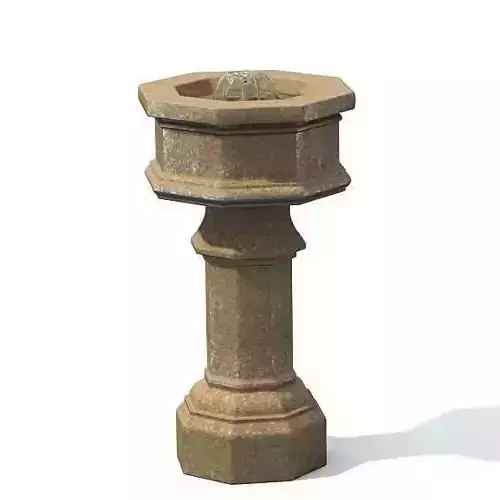 Garden  Rock Pillar 3D model