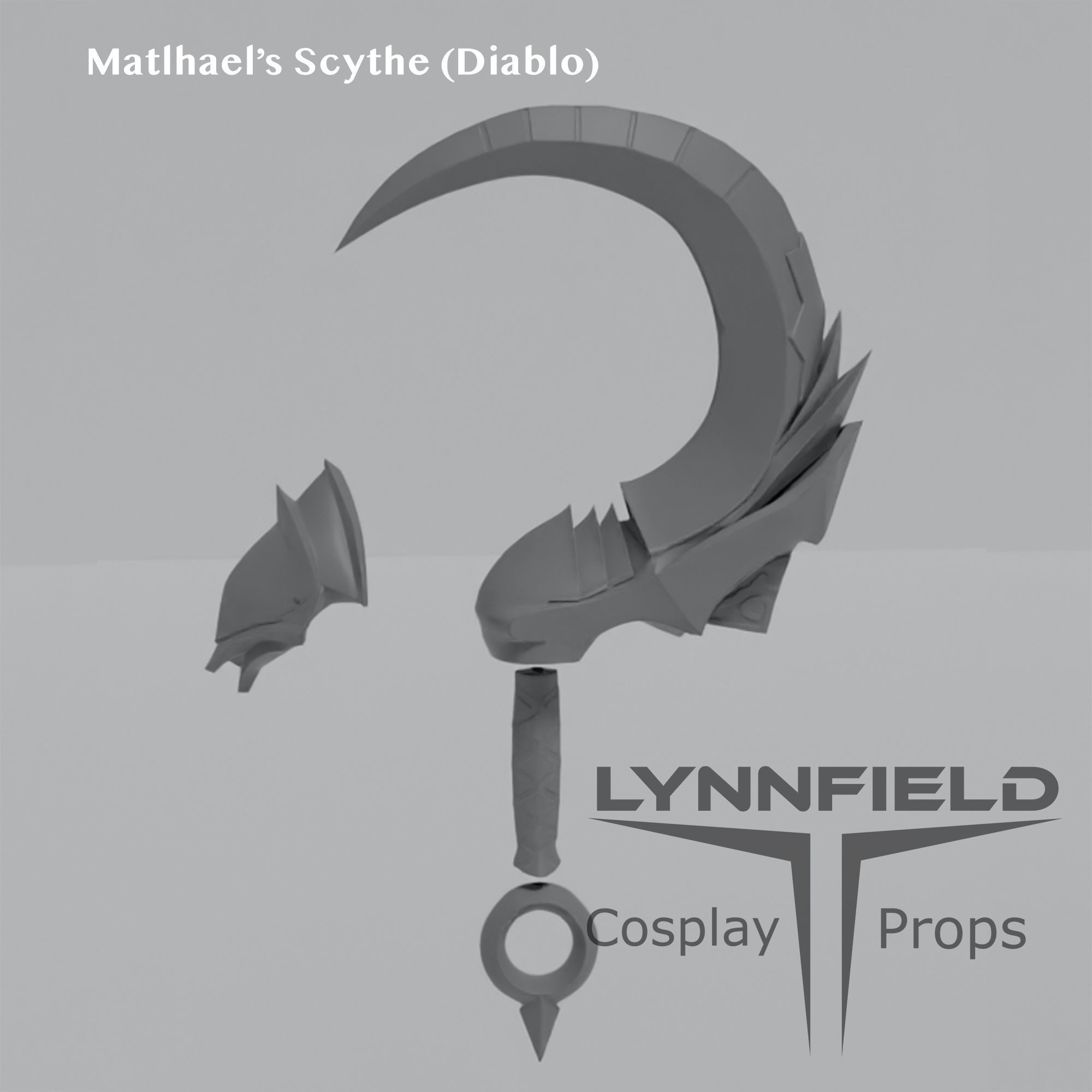  Malthael scythe from Diablo 3D print model_1