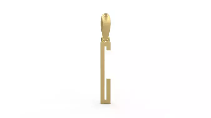 Initial Letters Pendant JAGATRAYA C 3D print model