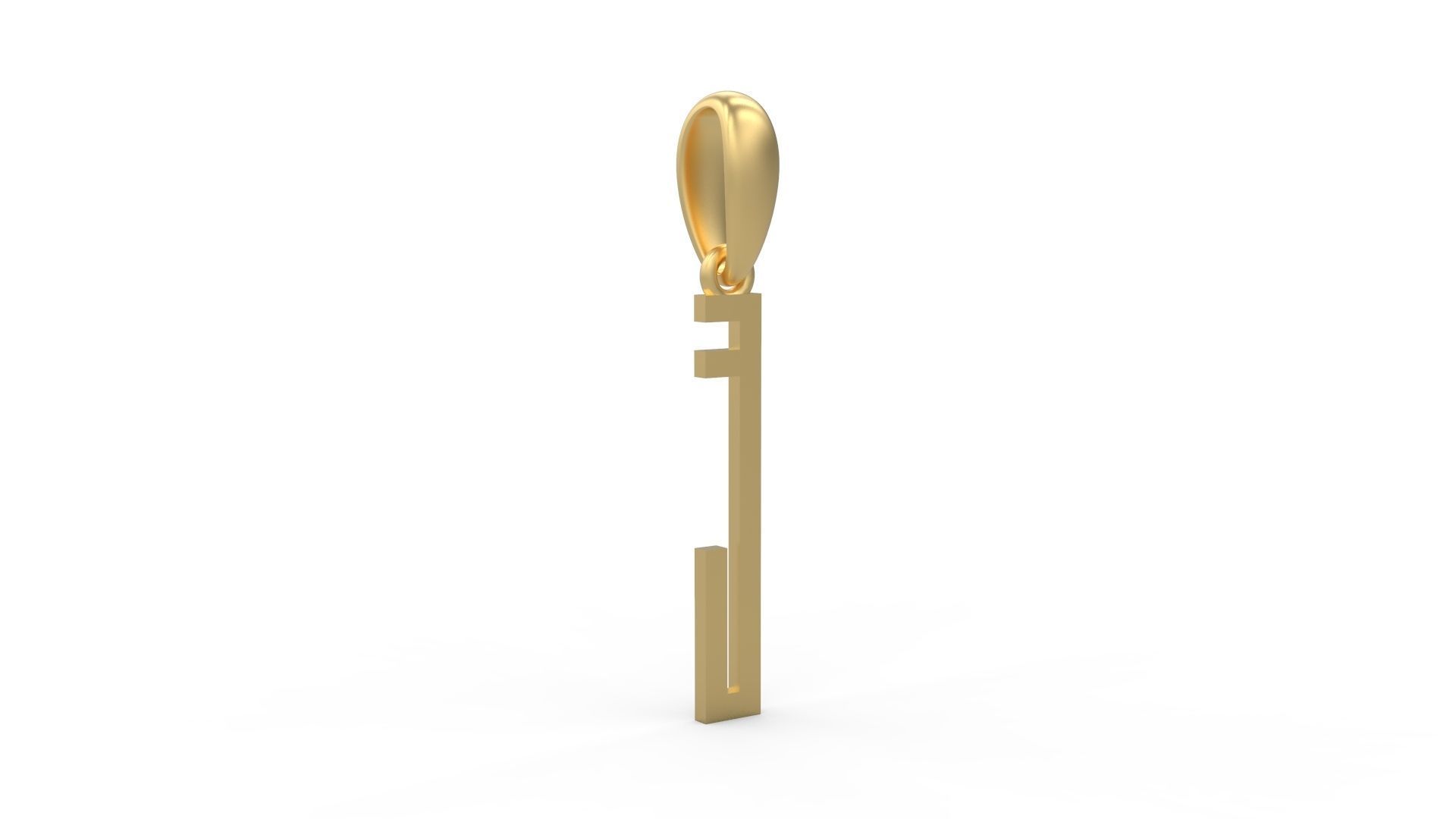 Initial Letters Pendant JAGATRAYA E 3D print model_3