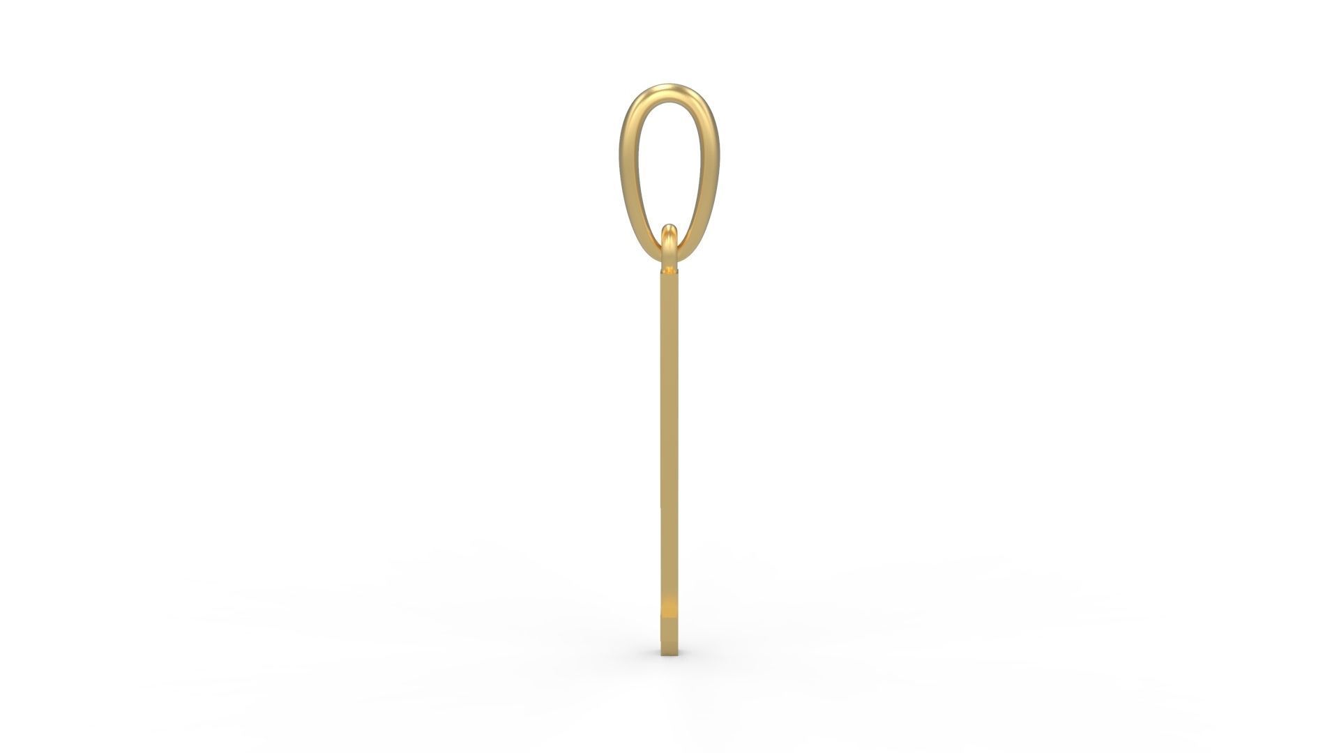 Initial Letters Pendant JAGATRAYA F 3D print model_2