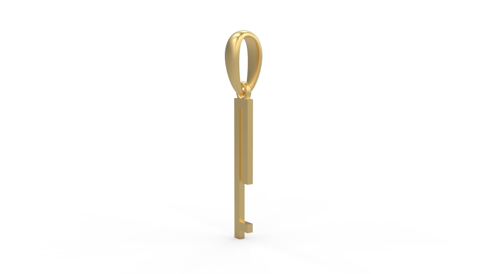 Initial Letters Pendant JAGATRAYA F 3D print model_1