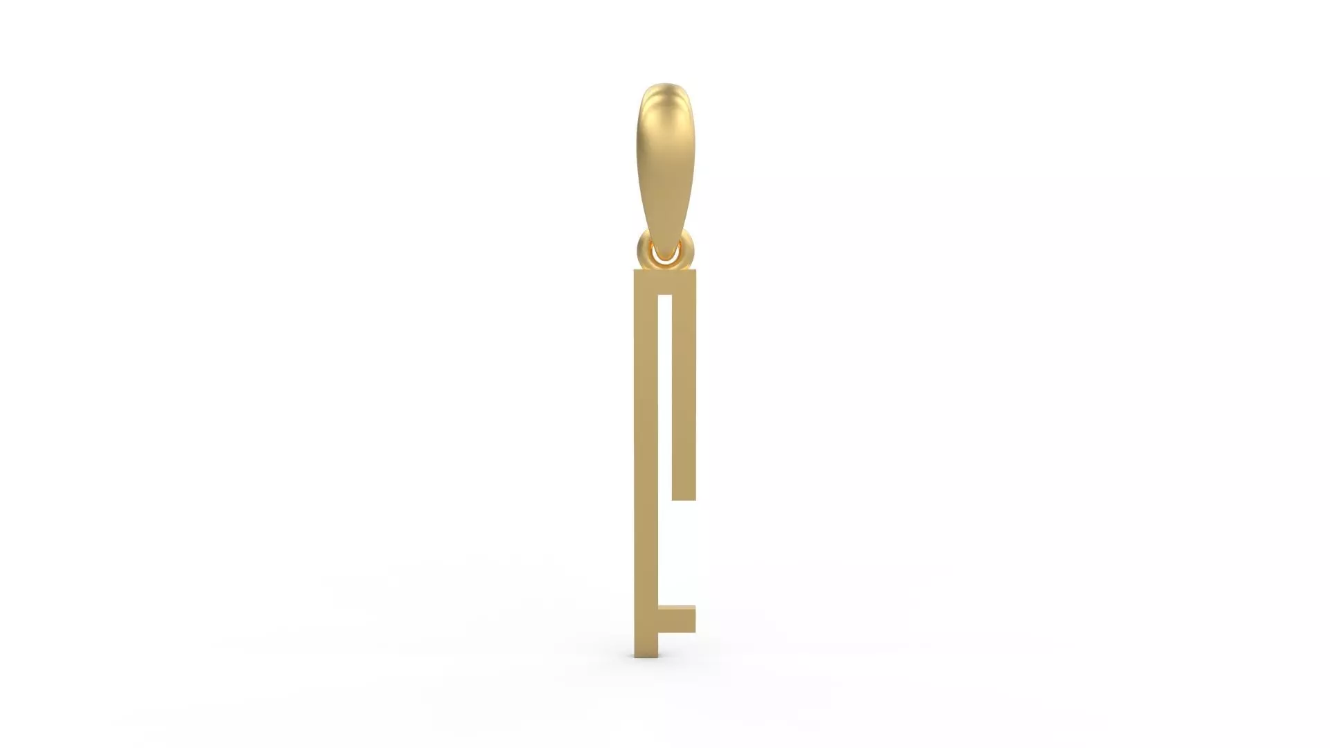 Initial Letters Pendant JAGATRAYA F 3D print model_0