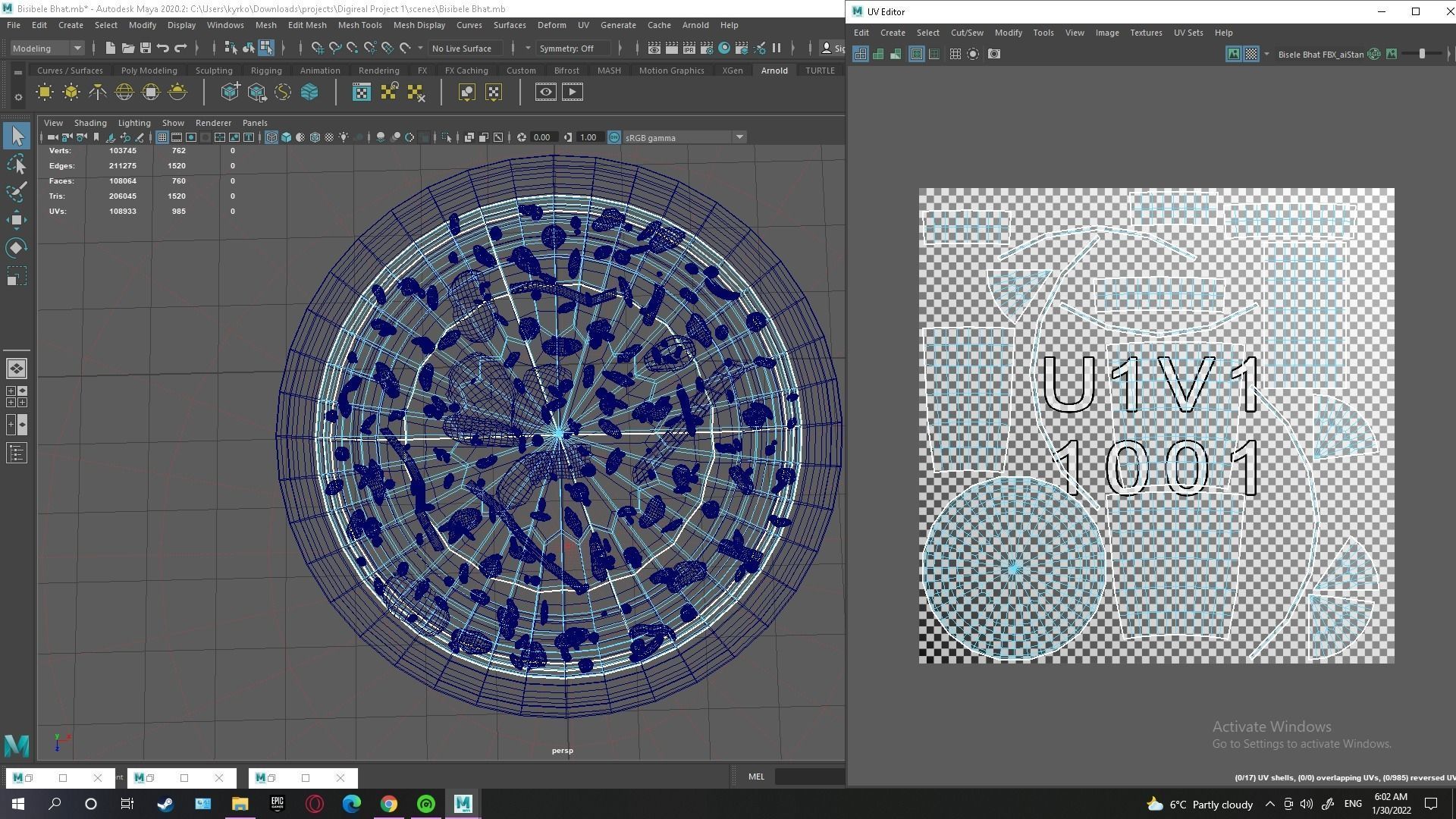 Low Poly PBR Bisibele Bhat Low-poly 3D model_2