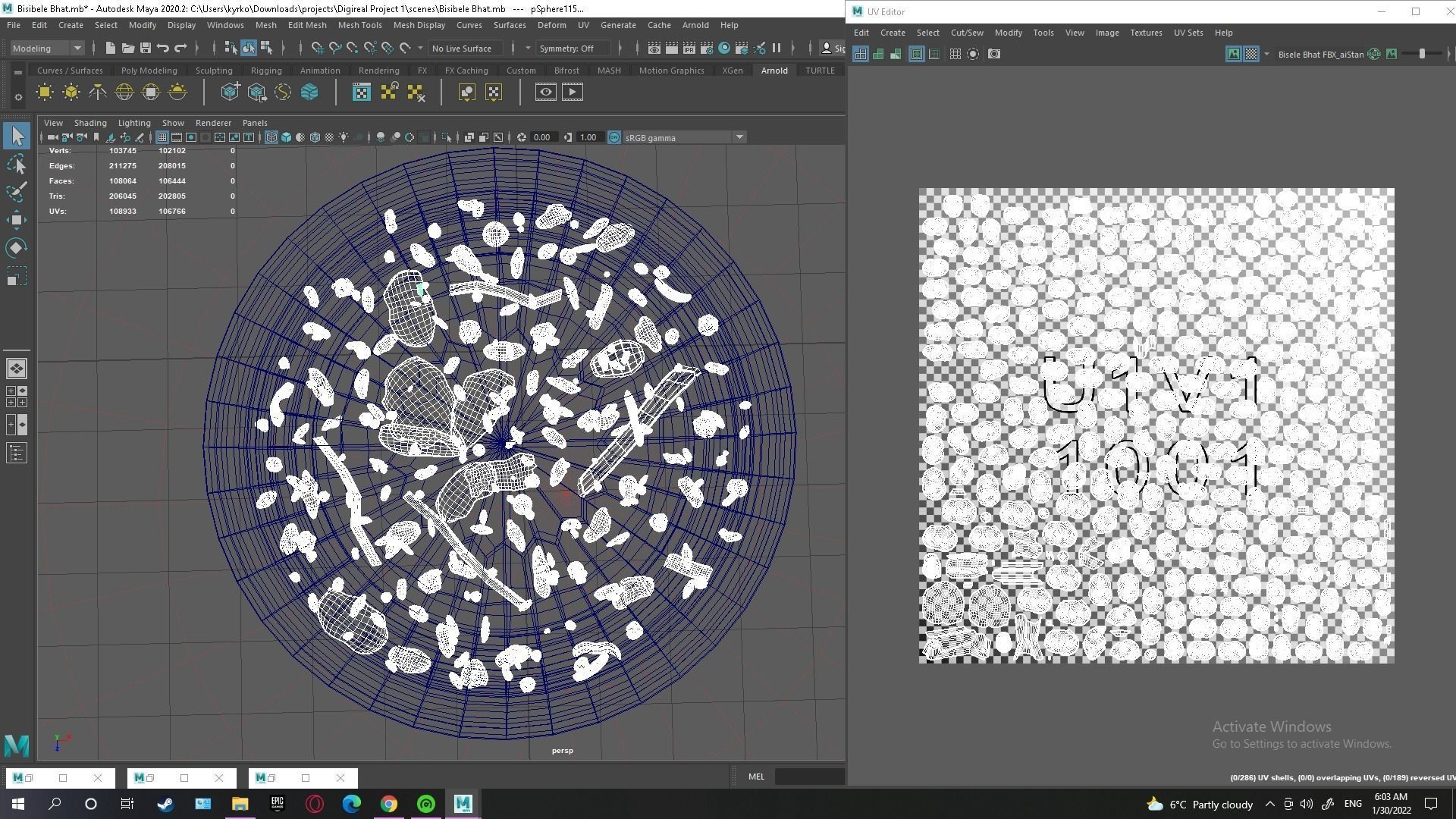 Low Poly PBR Bisibele Bhat Low-poly 3D model_4