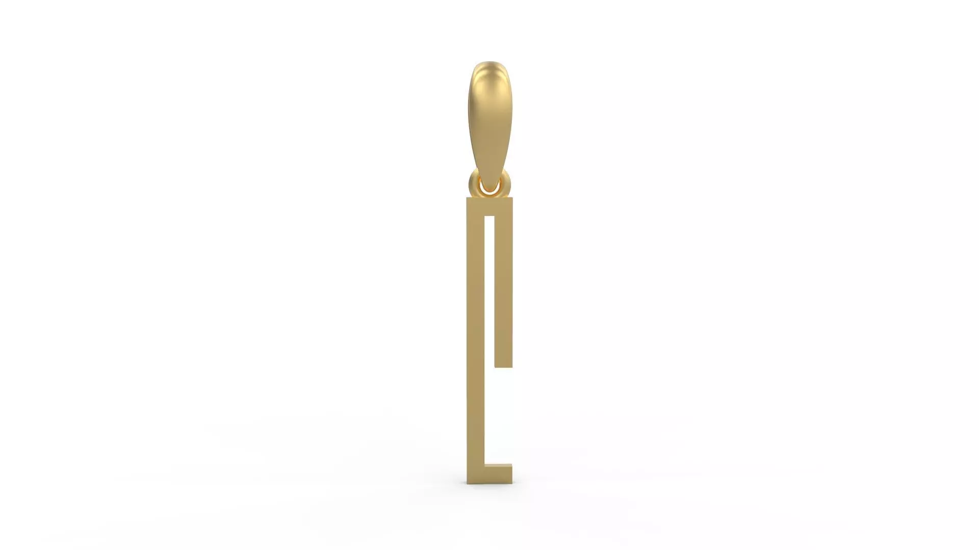 Initial Letters Pendant JAGATRAYA L 3D print model_0