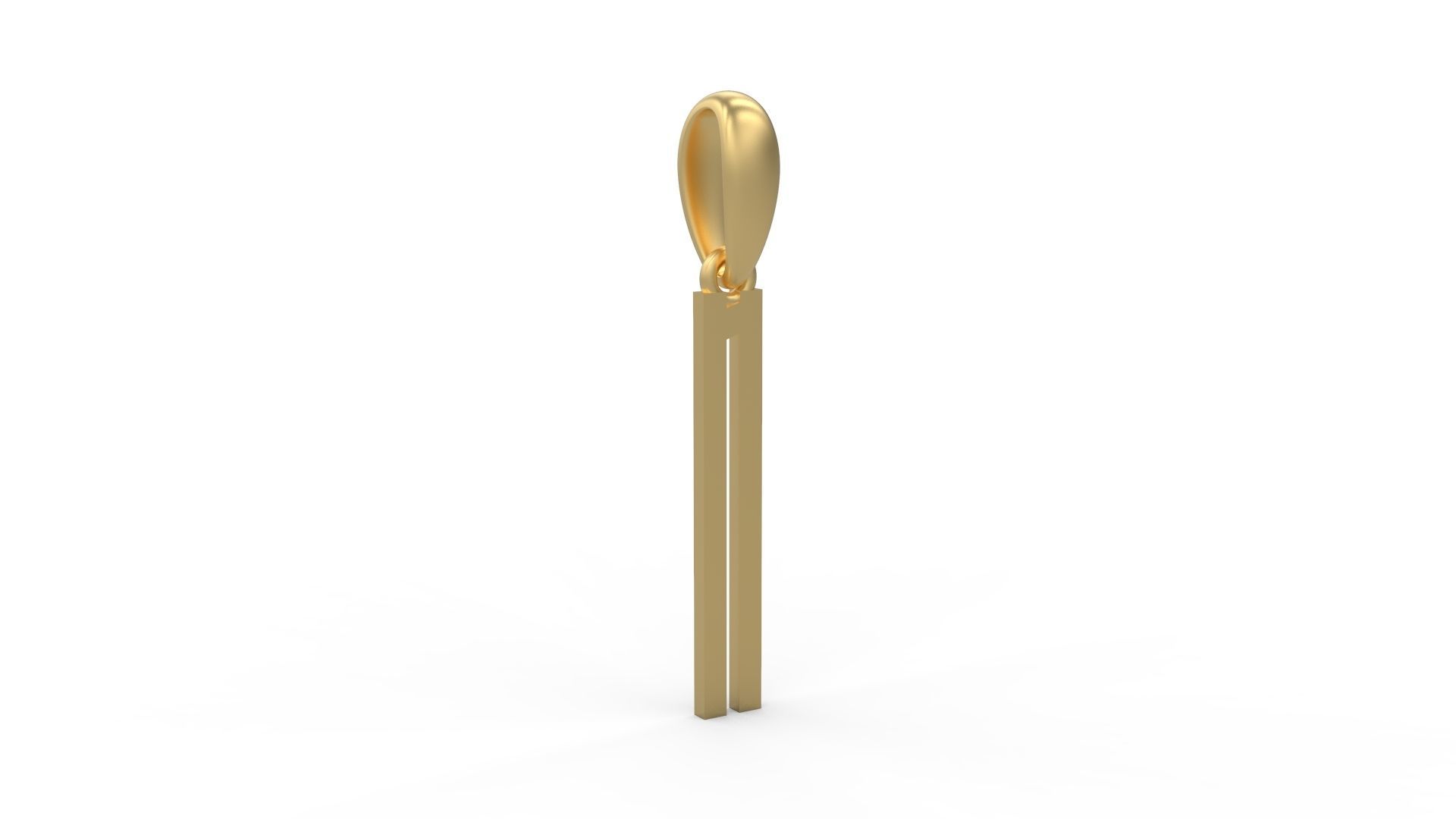 Initial Letters Pendant JAGATRAYA N 3D print model_3