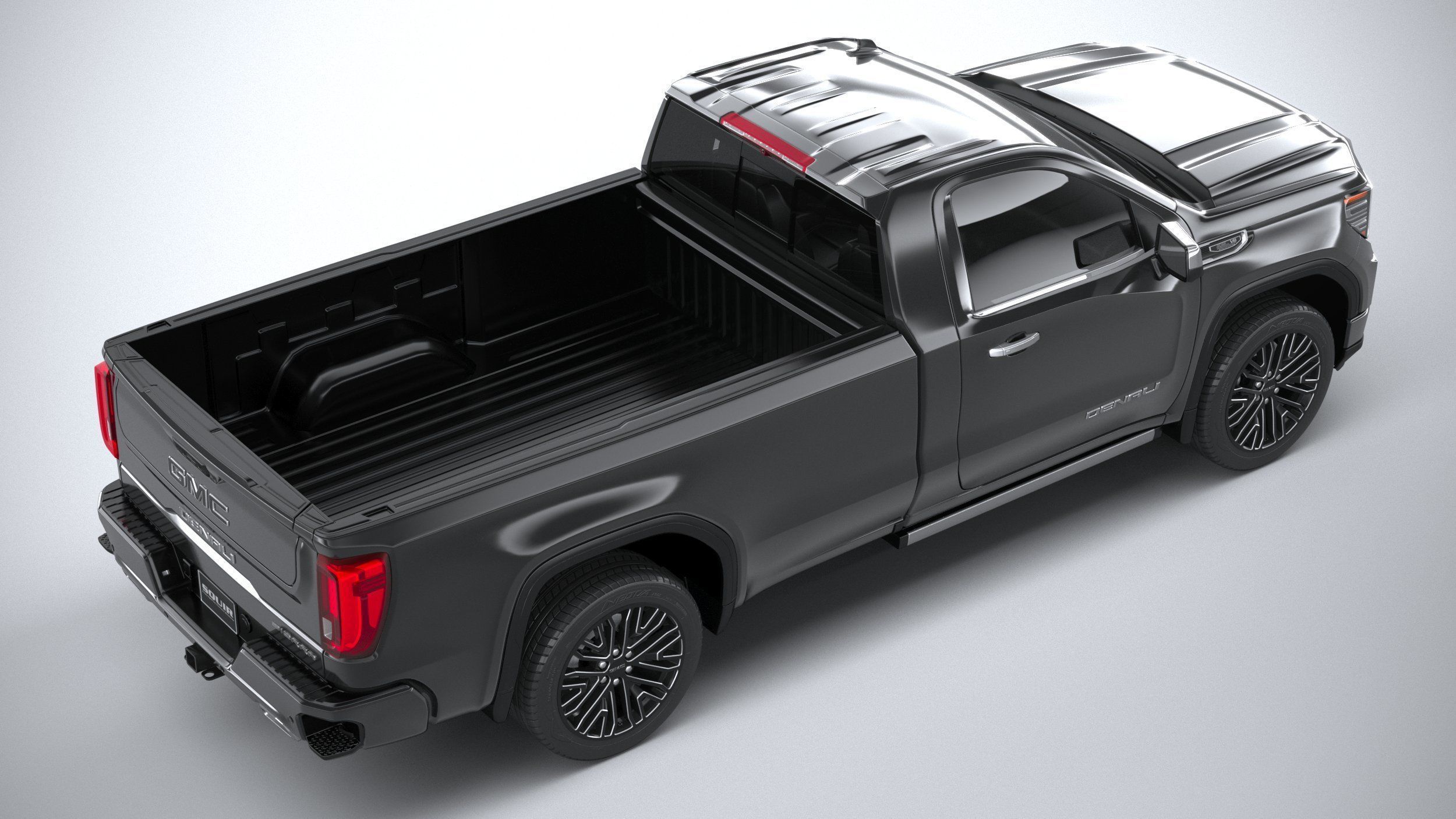 GMC Sierra Denali regular cab 2022 3D model_10