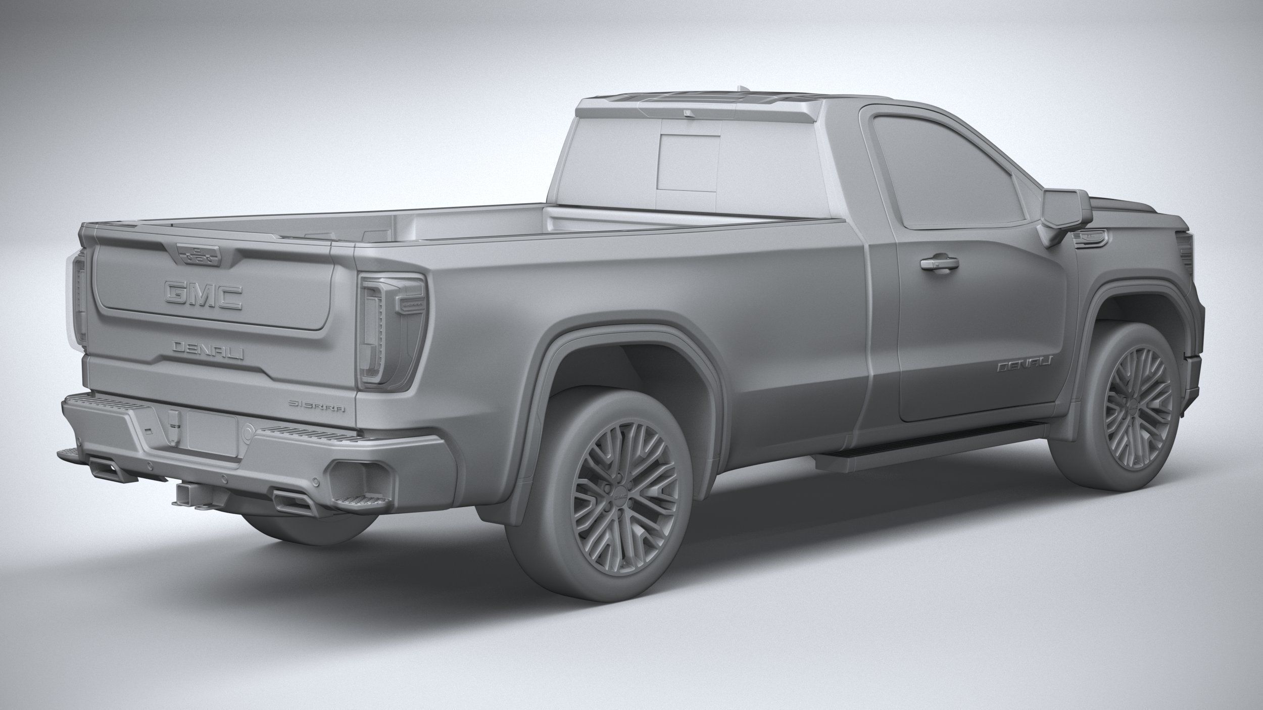 GMC Sierra Denali regular cab 2022 3D model_25
