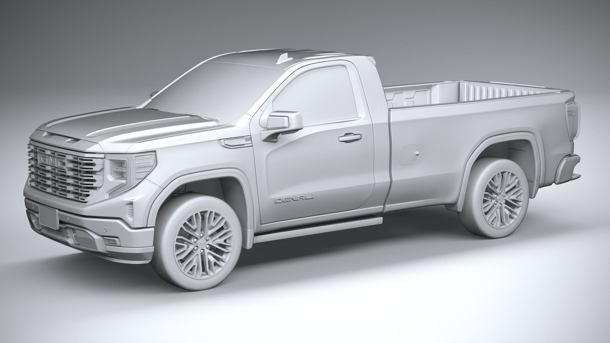 GMC Sierra Denali regular cab 2022 3D model_19