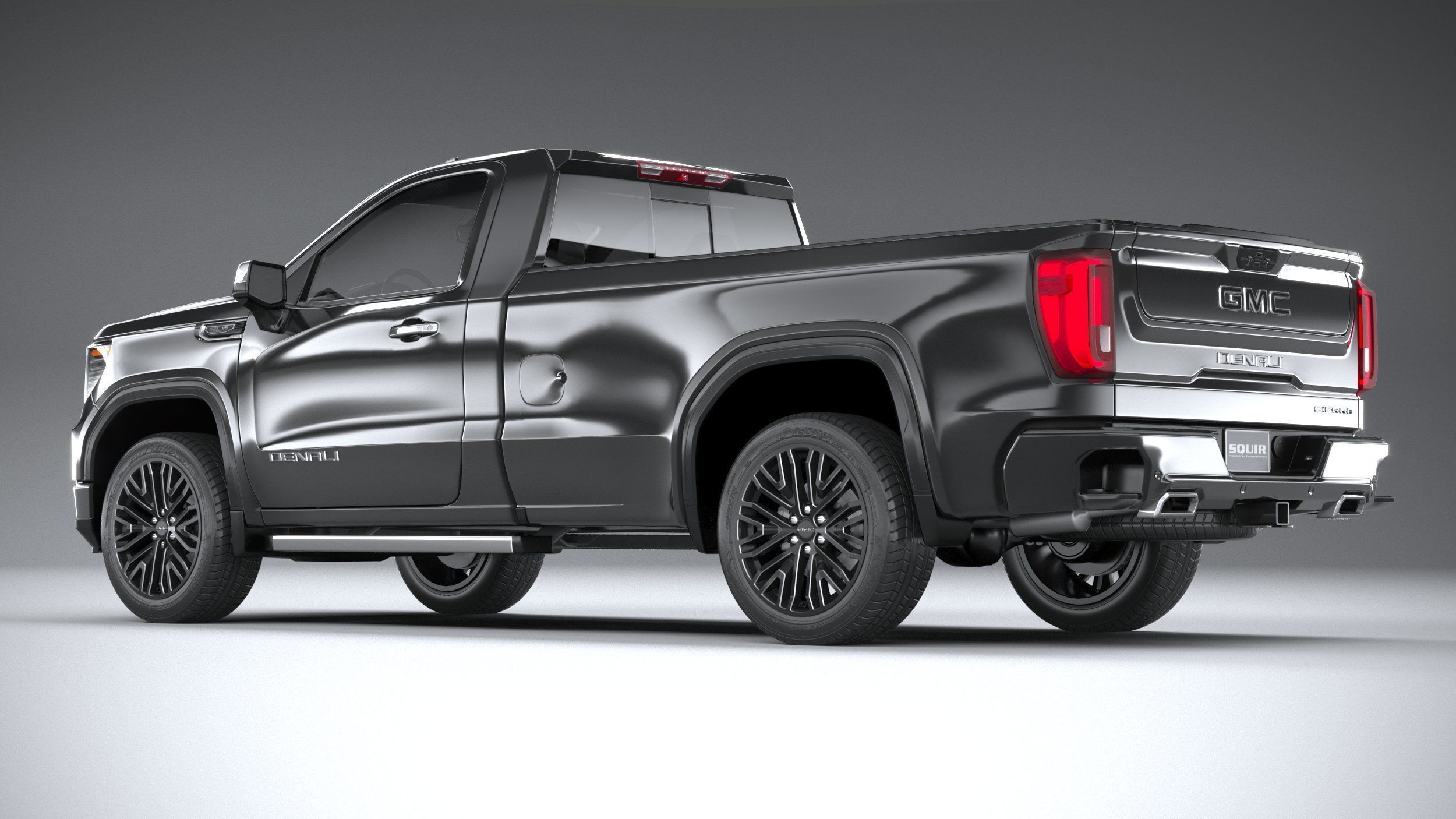 GMC Sierra Denali regular cab 2022 3D model_5