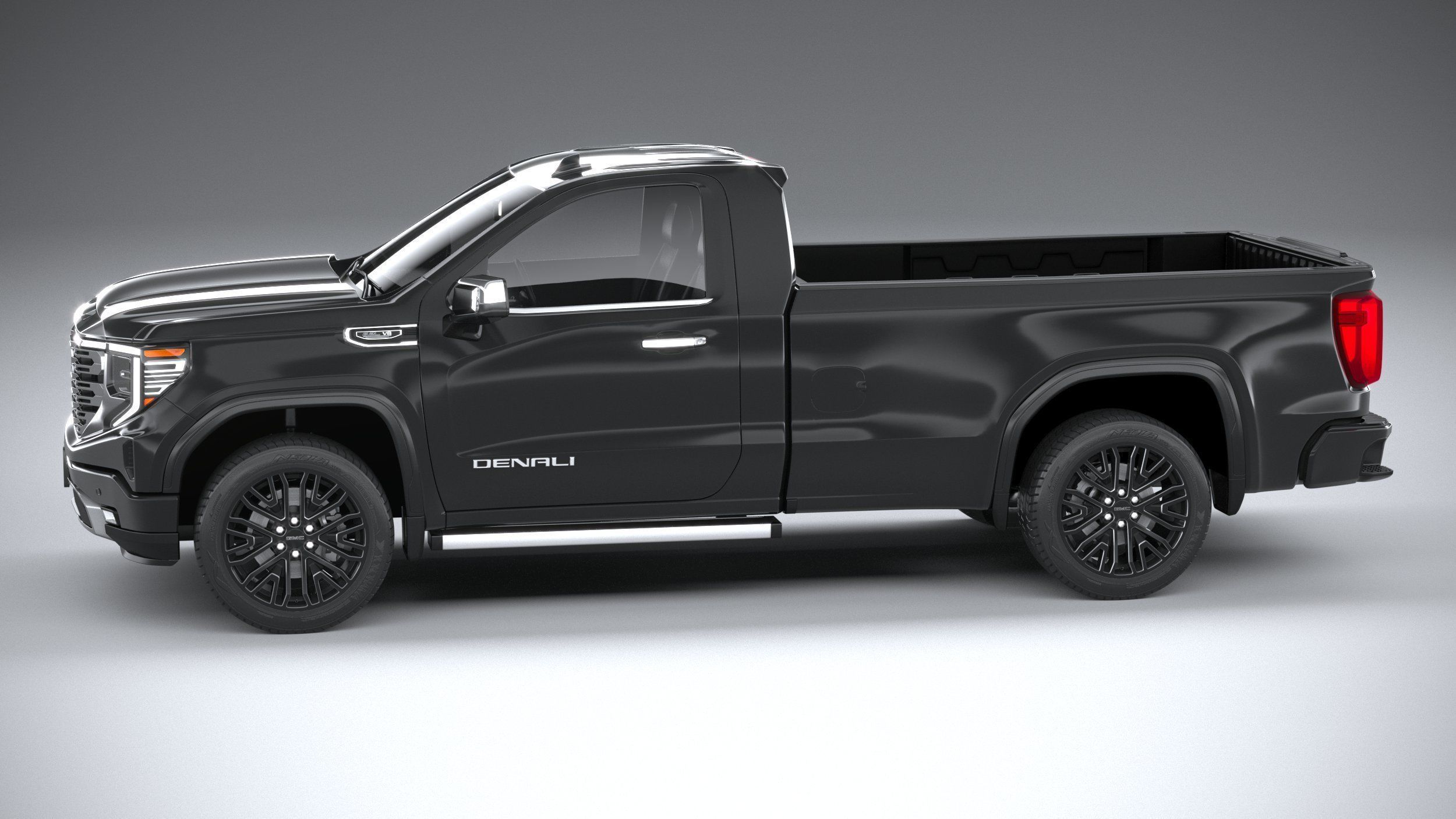 GMC Sierra Denali regular cab 2022 3D model_8