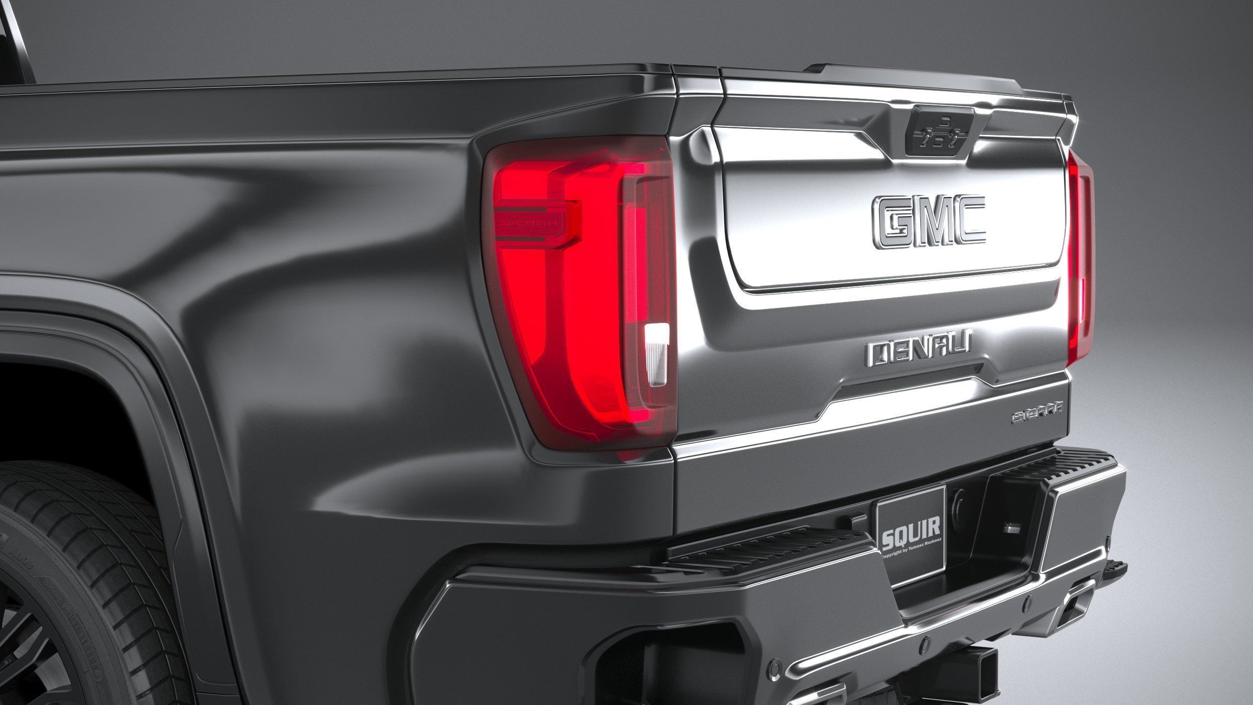 GMC Sierra Denali regular cab 2022 3D model_6