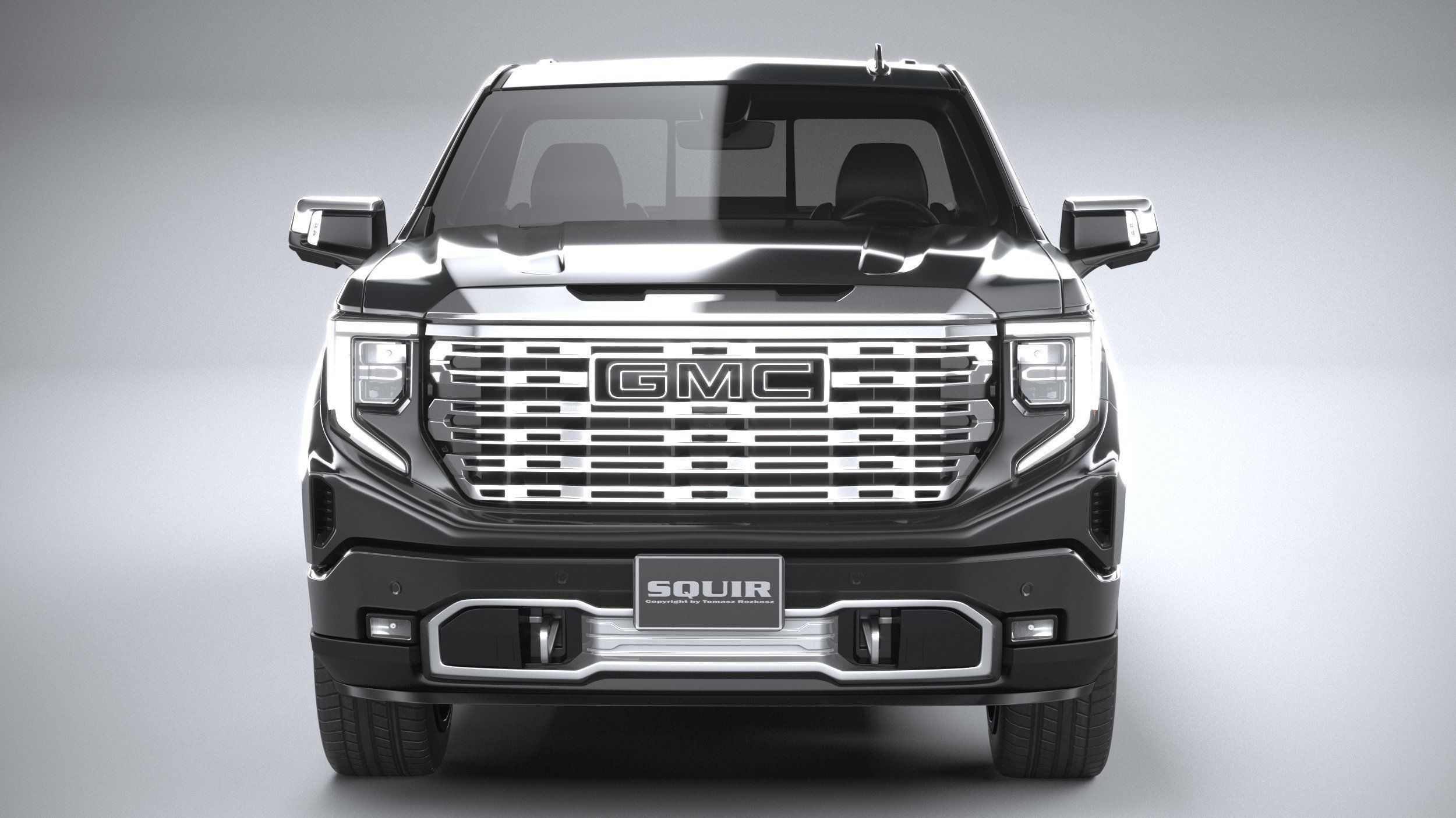 GMC Sierra Denali regular cab 2022 3D model_13