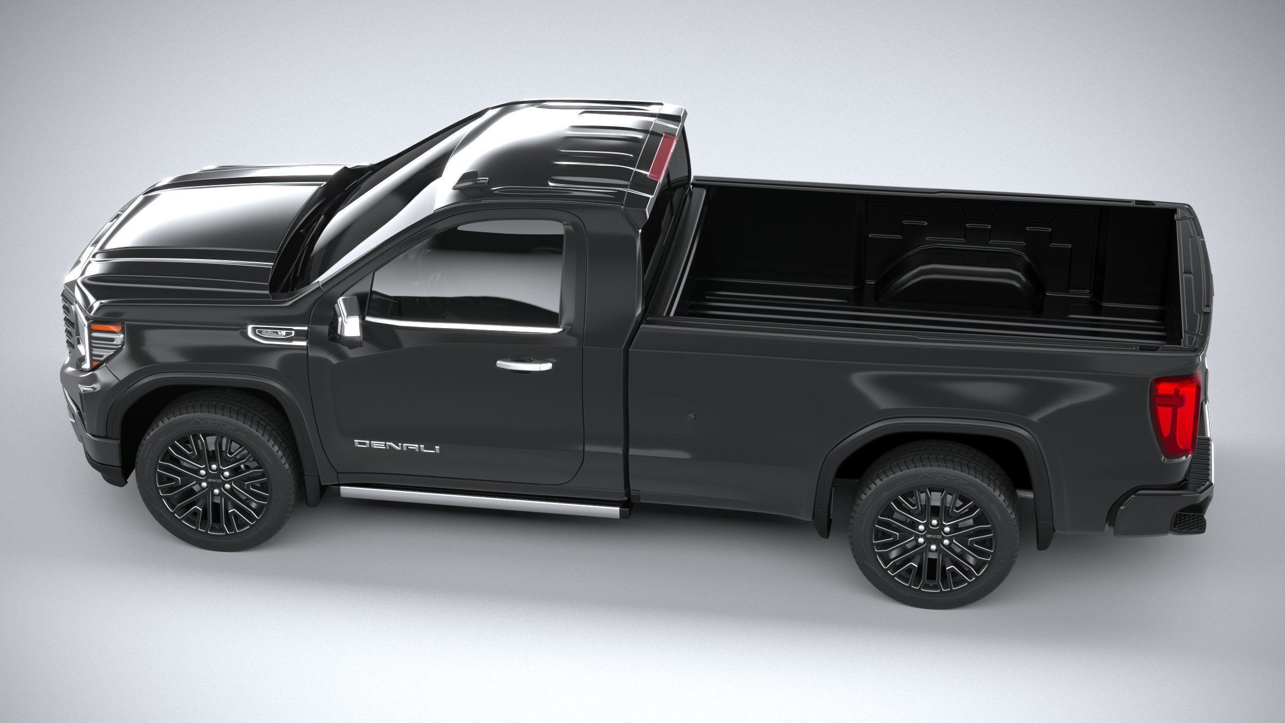 GMC Sierra Denali regular cab 2022 3D model_9