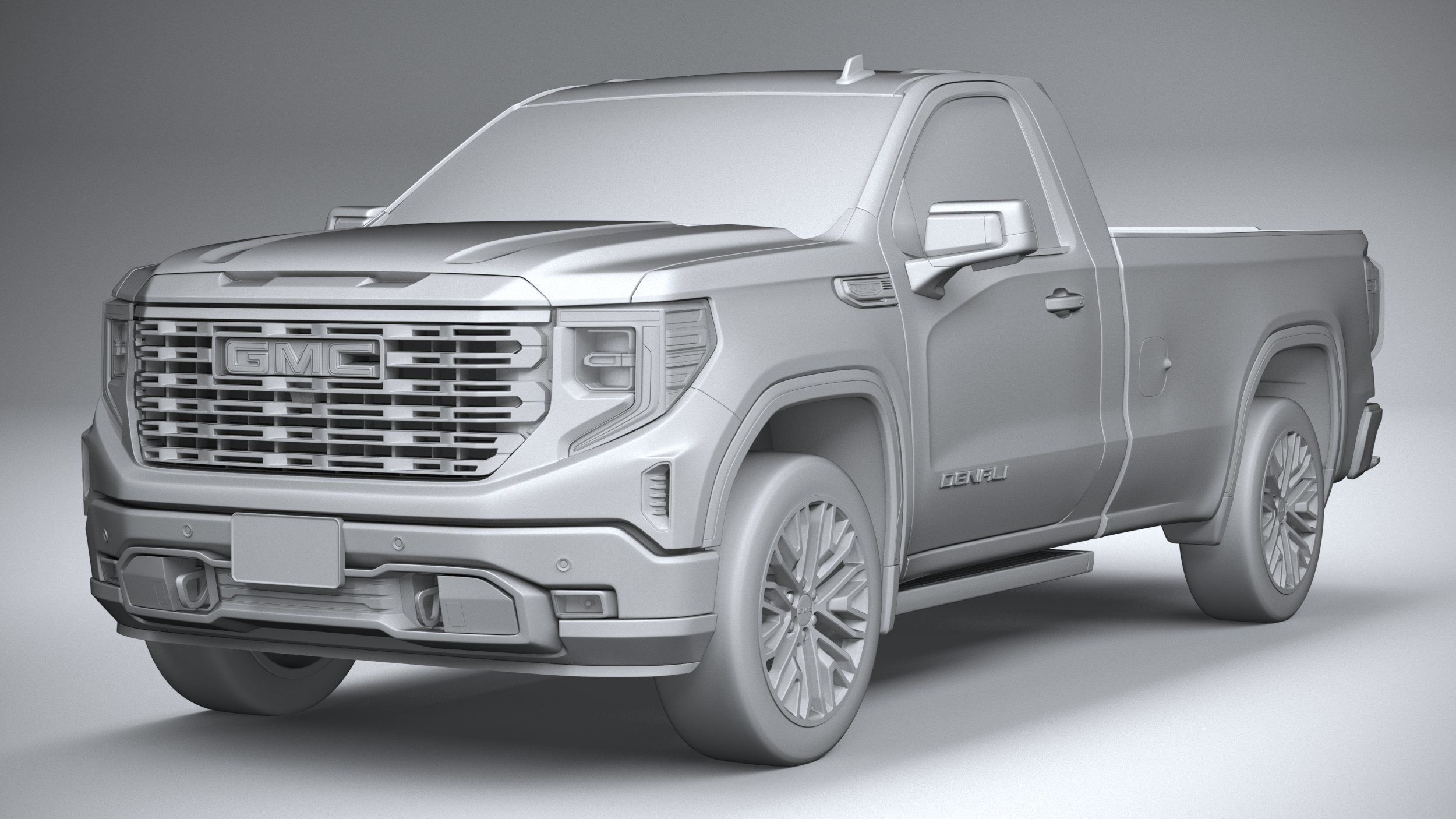 GMC Sierra Denali regular cab 2022 3D model_20