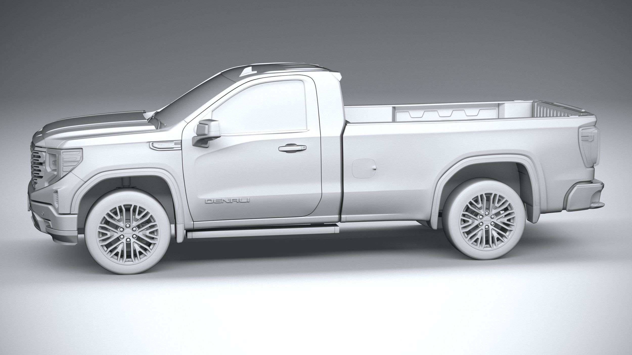GMC Sierra Denali regular cab 2022 3D model_22